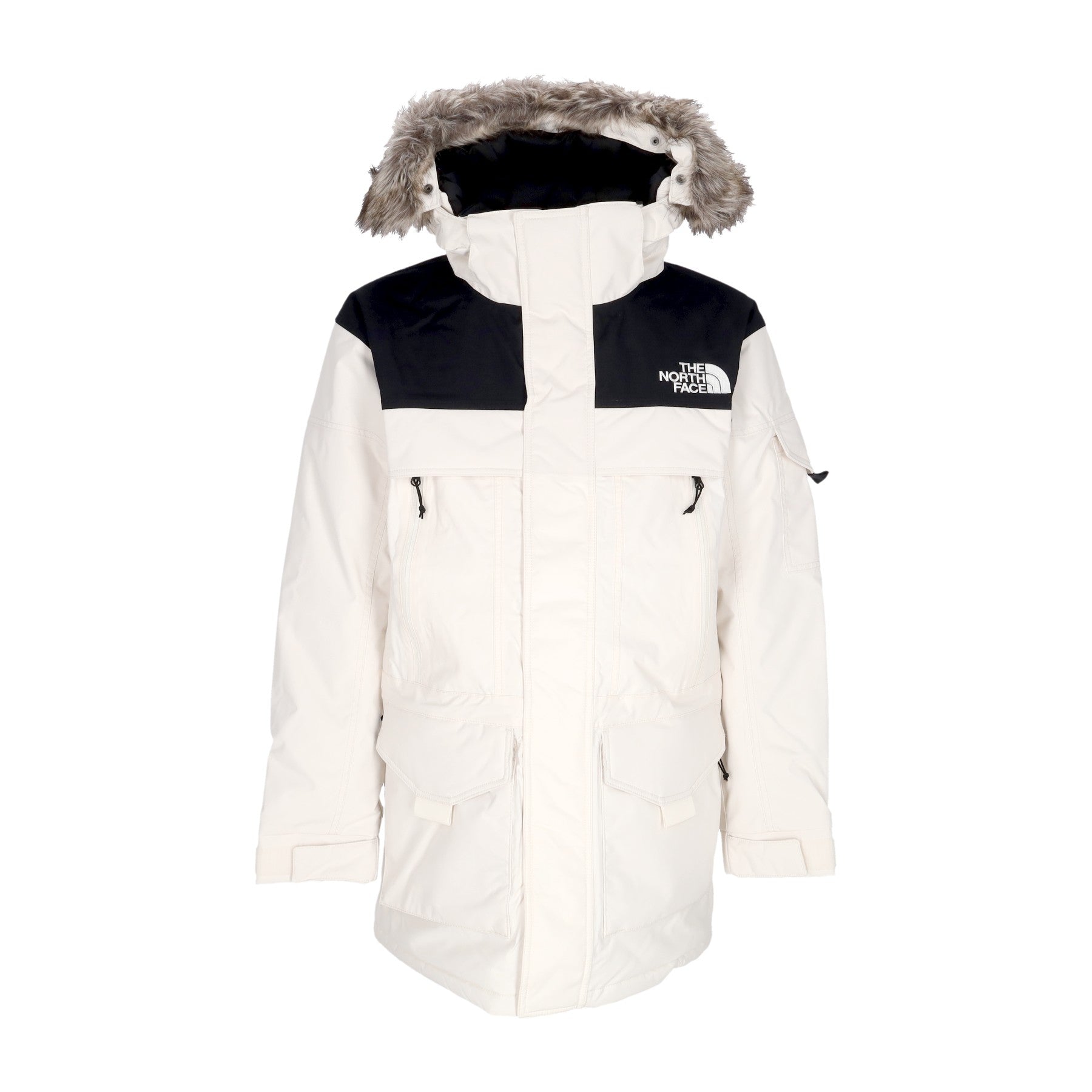 Mcmurdo 2 Gardenia WeiBe/schwarze lange Herrenjacke