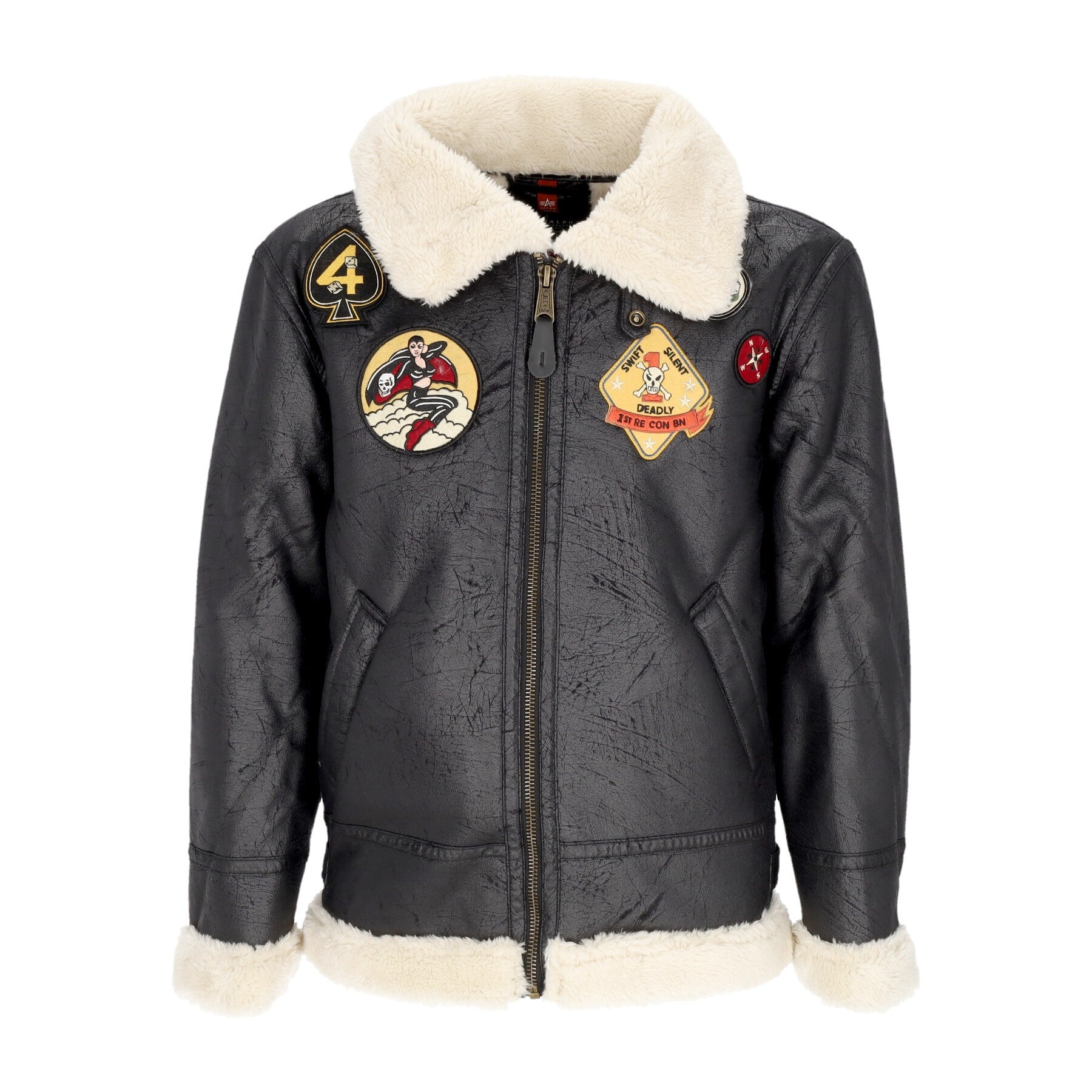 B3 Fl Custom schwarze Herrenjacke