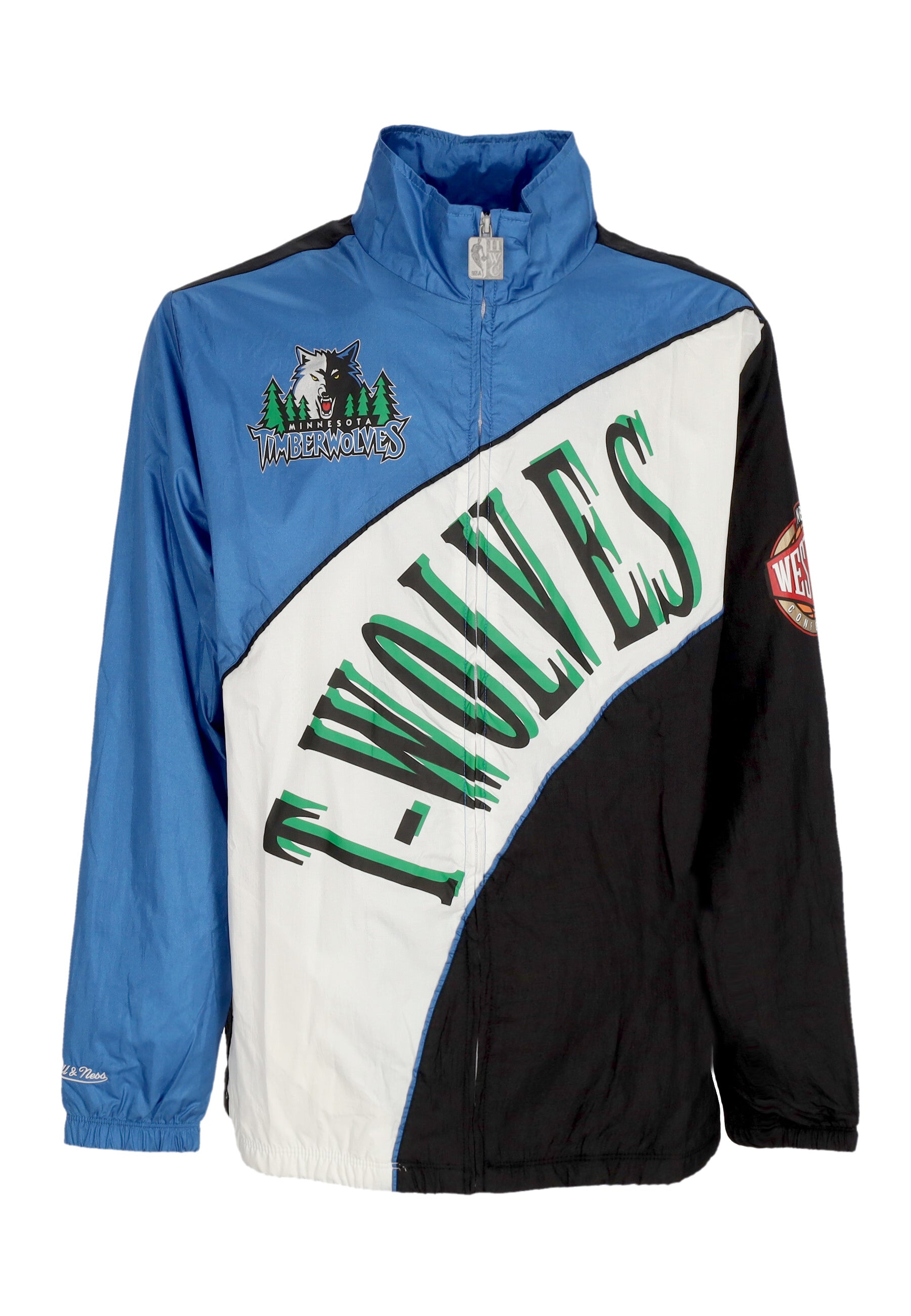 Herren-Windbreaker NBA Arched Retro Lined Windbreaker Mintim Multi/WeiB