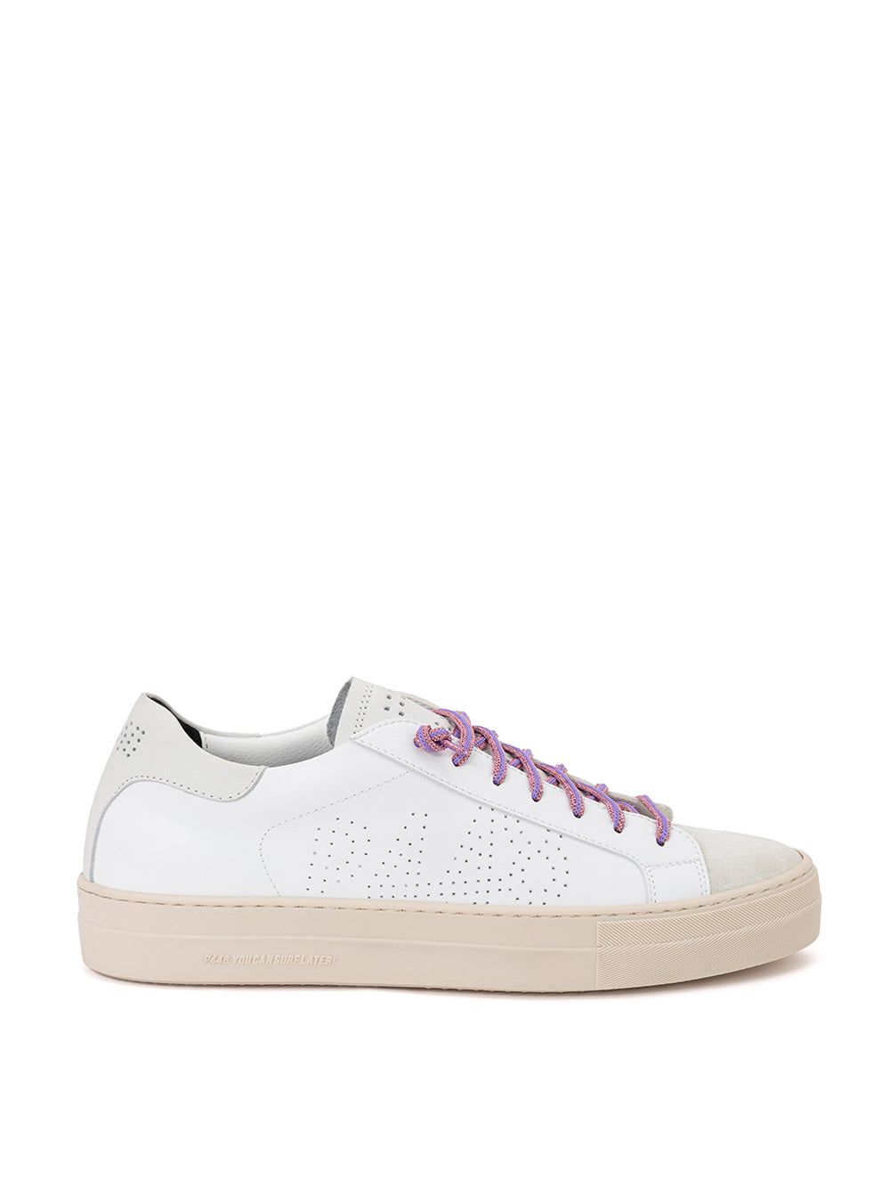 Thea Sneaker aus weiBem Leder P448