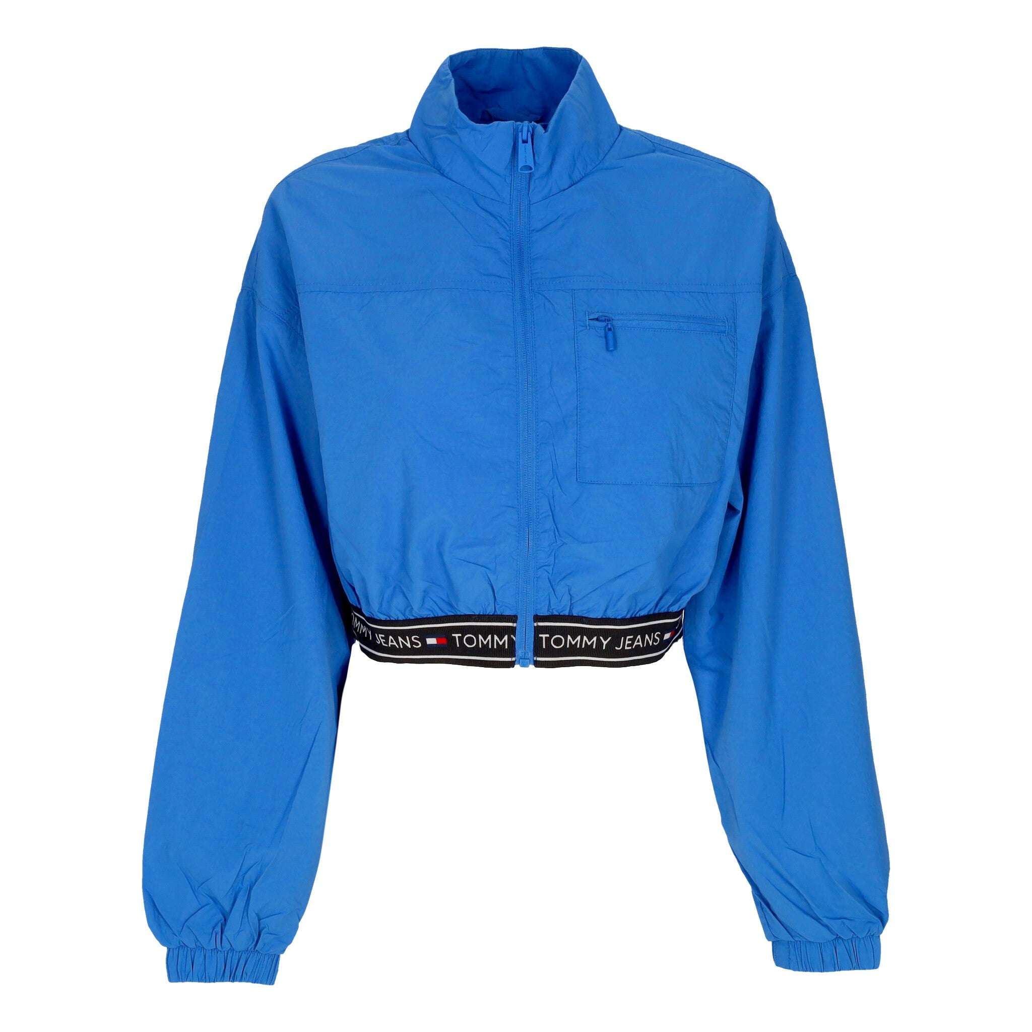 Kurzer Damen-Windbreaker W Crop Taping Windbreaker Meridian Blue