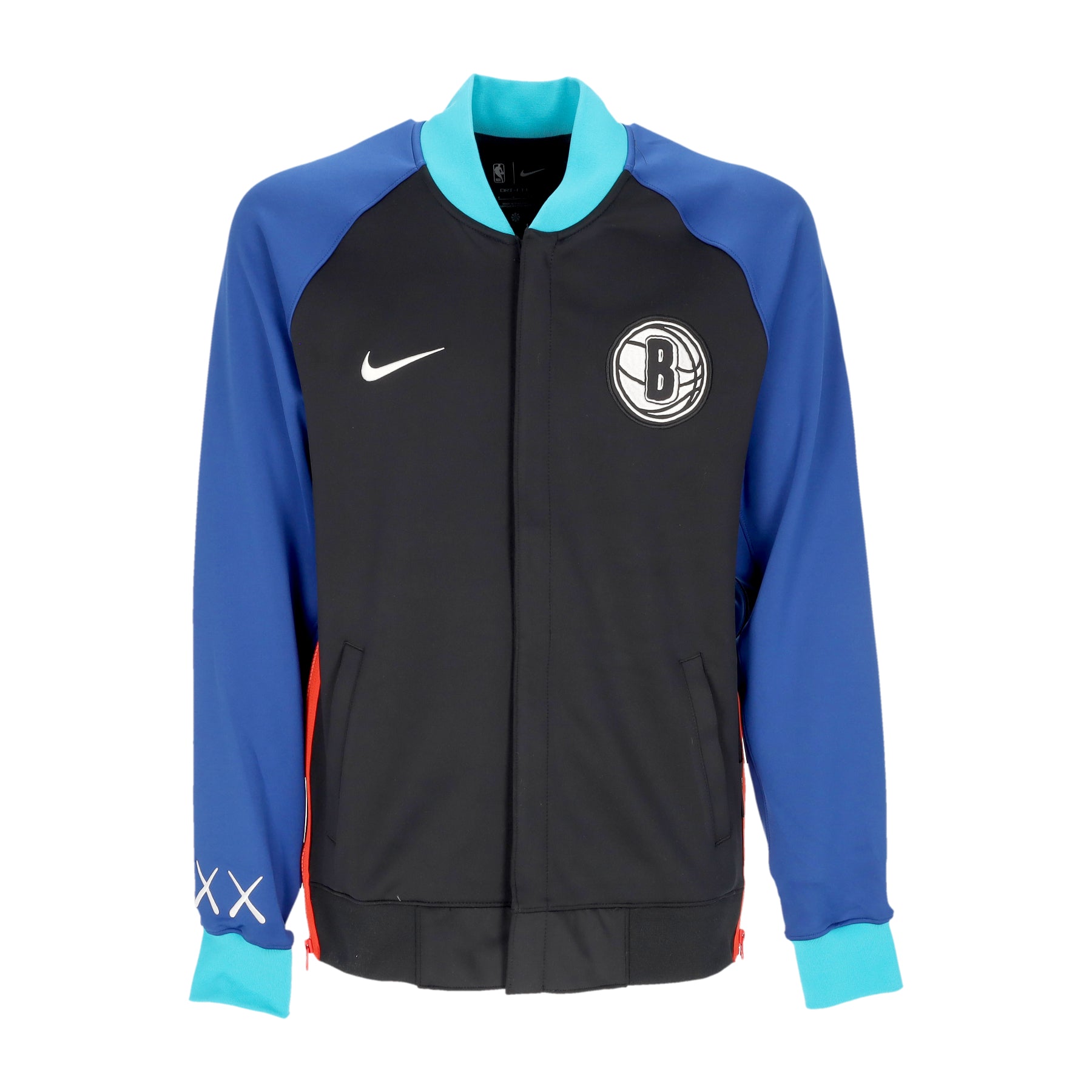 Herren College Lightweight Sweatshirt Nba City Edition 2023/24 Dri-fit Showtime Jacke Bronet Schwarz/Rush Blue/Chile Red/WeiB