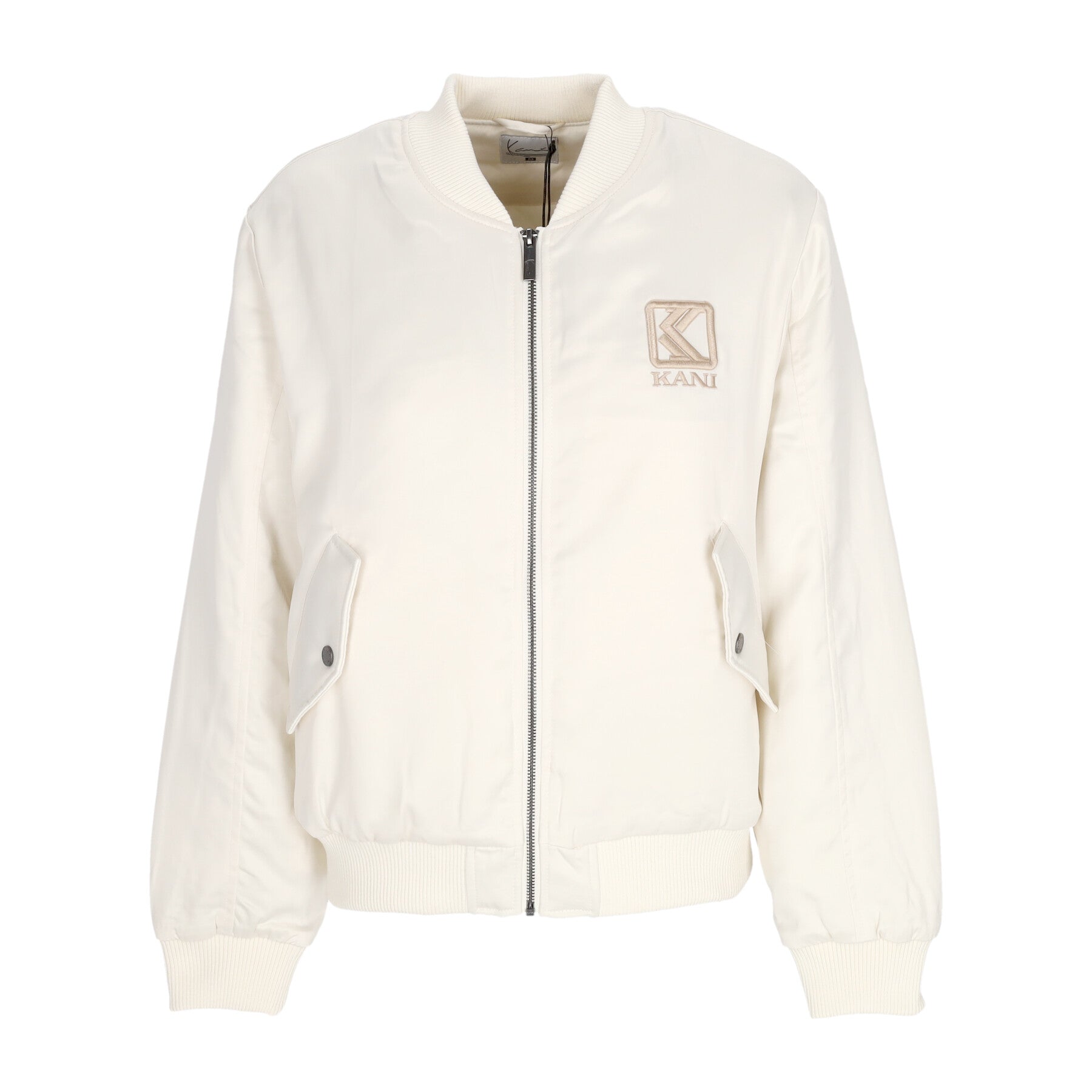 Damen Bomberjacke W Og Satin Bomberjacke Off White