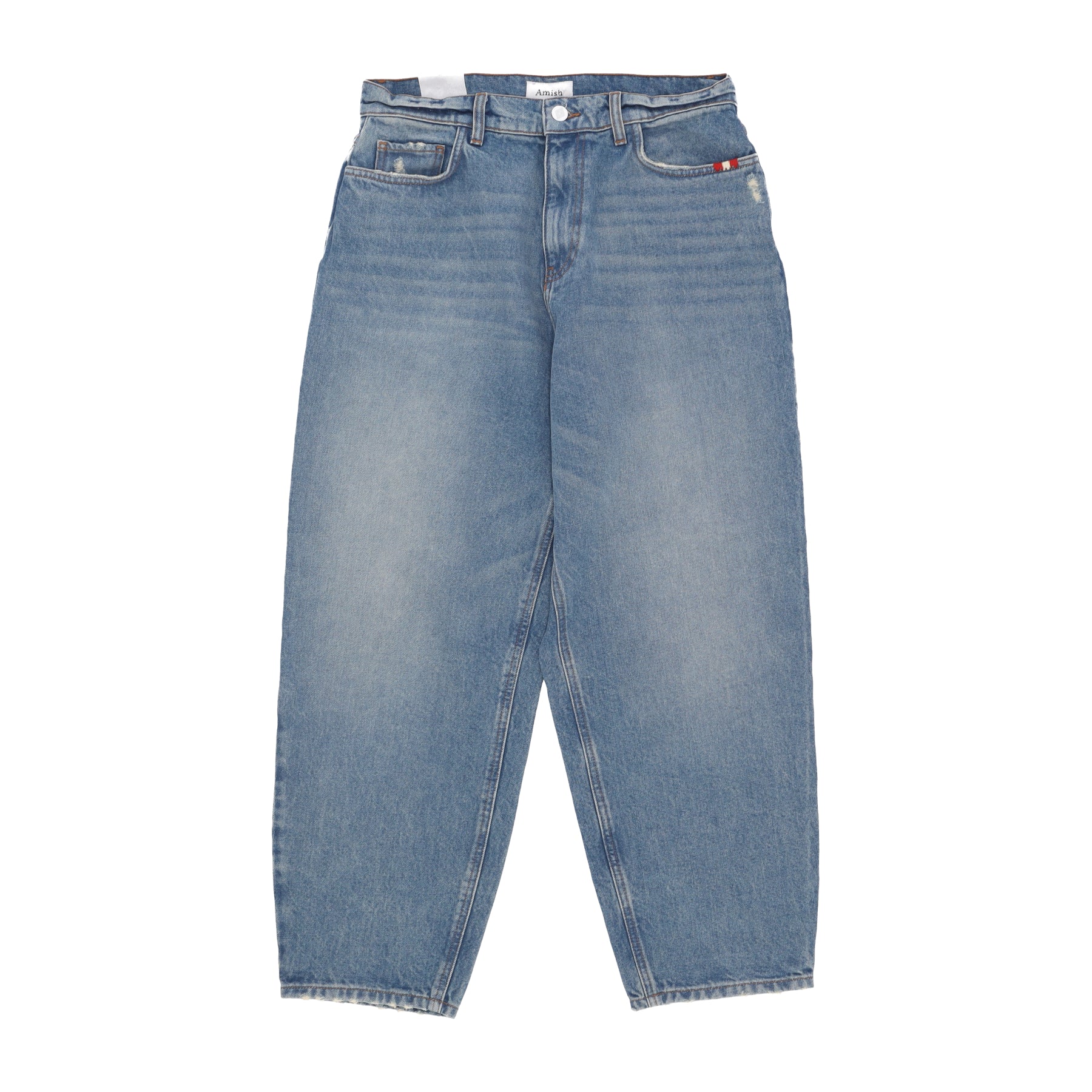 Damenjeans W Baggy Denim Echter Vintage-Denim