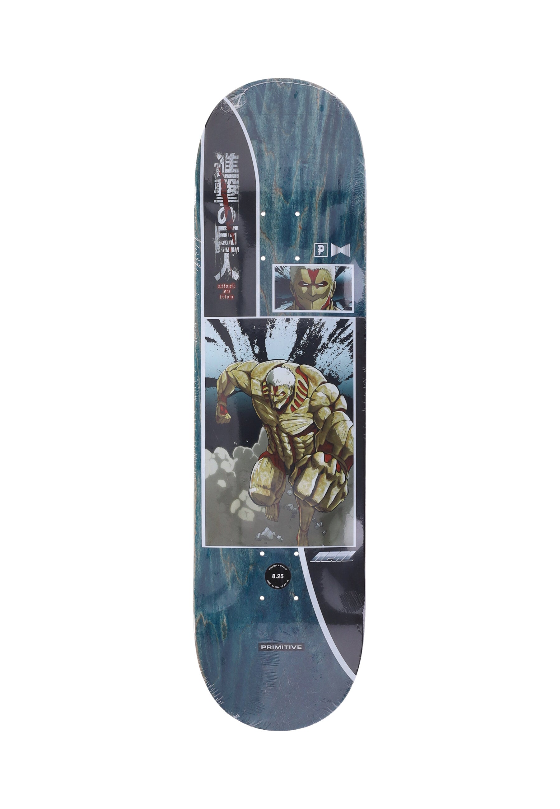 Neal Armored Deck X Attack On Titan Herren-Skateboard-Deck in Grun/Multi