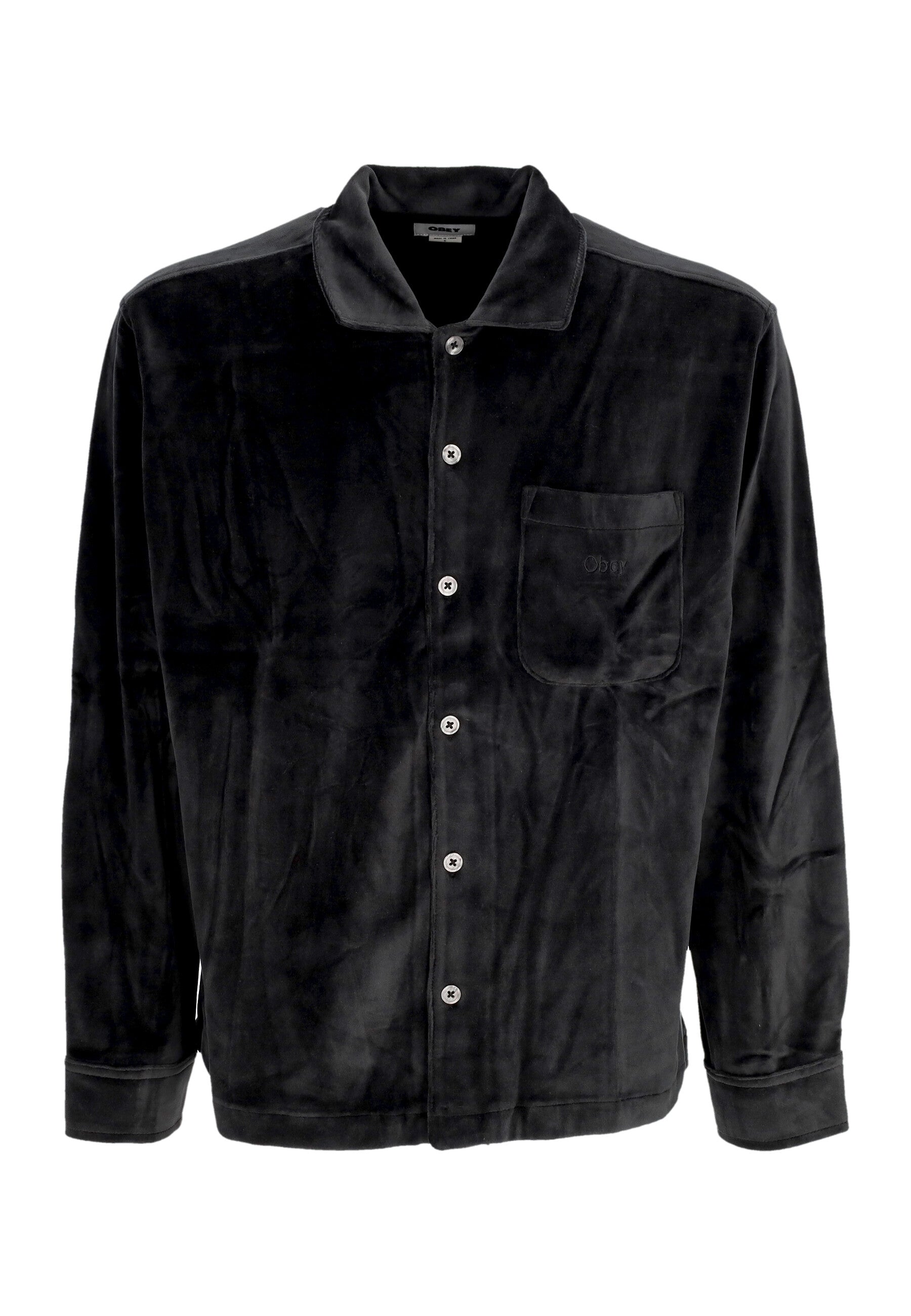 Hemd Long Sleeve Capital Button Up L/s Hemd Schwarz