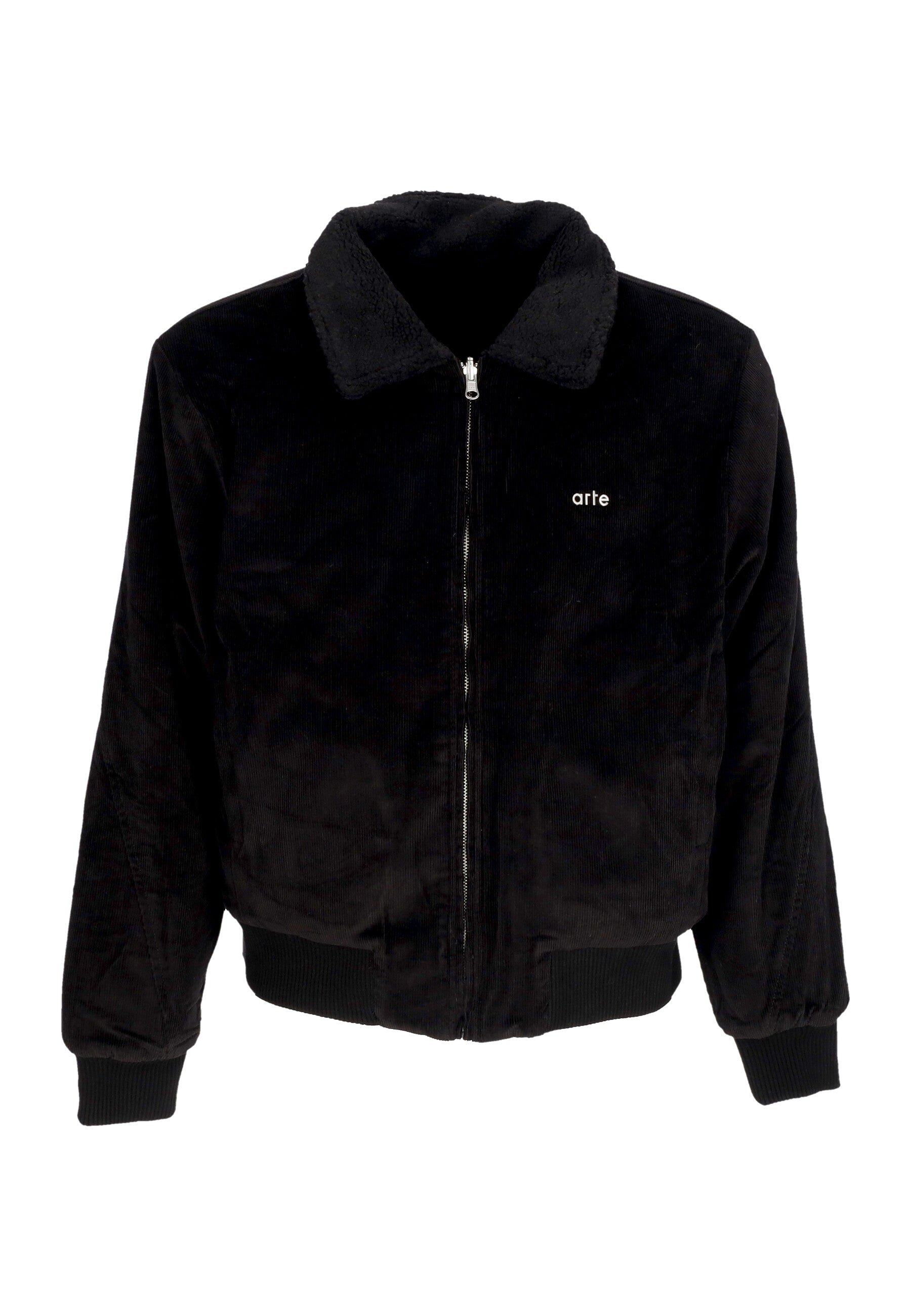 Herrenjacke Sherpa Jacke Schwarz