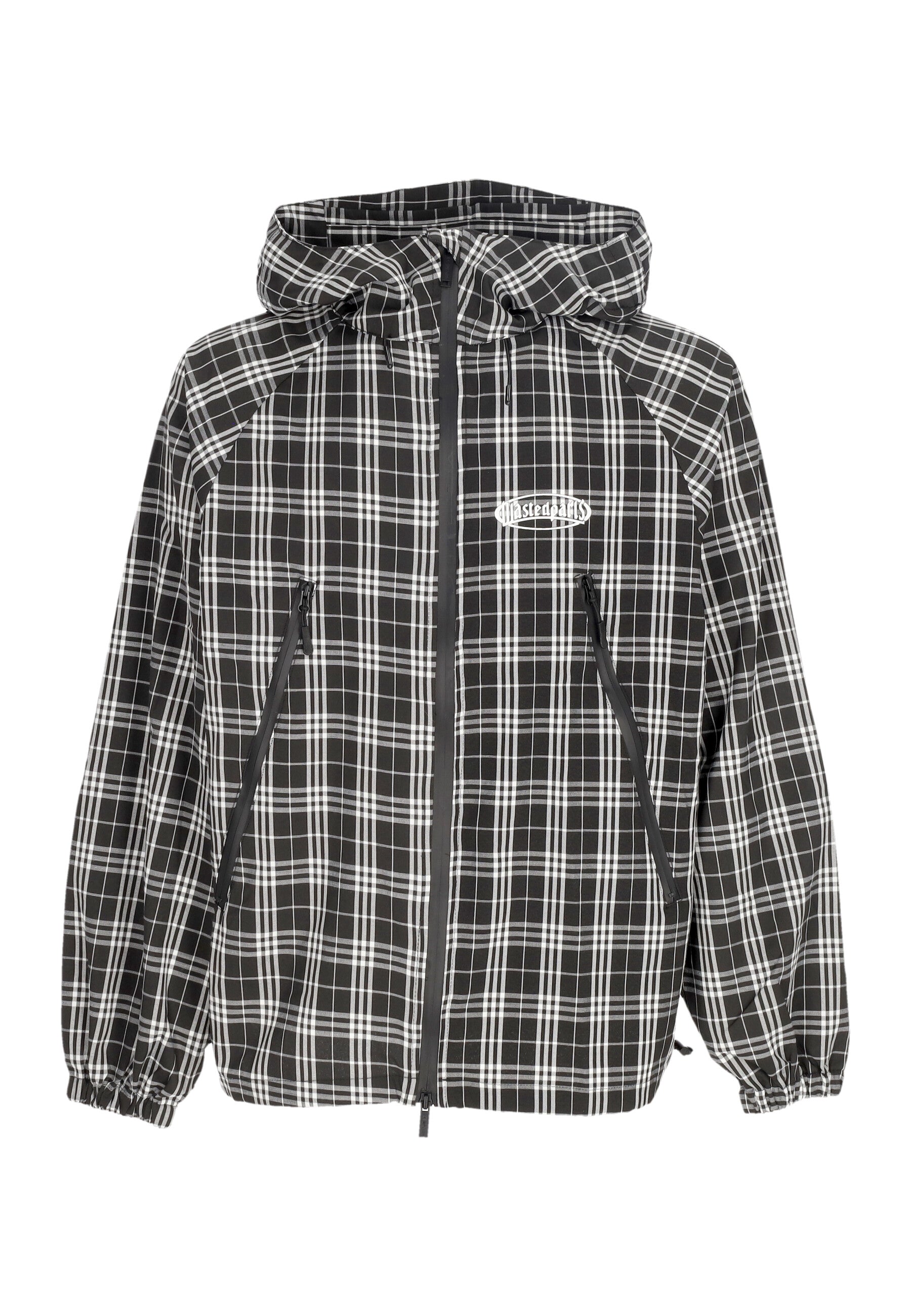 Windbreaker fur Herren Yard Tartan Windbreaker schwarz/weiB