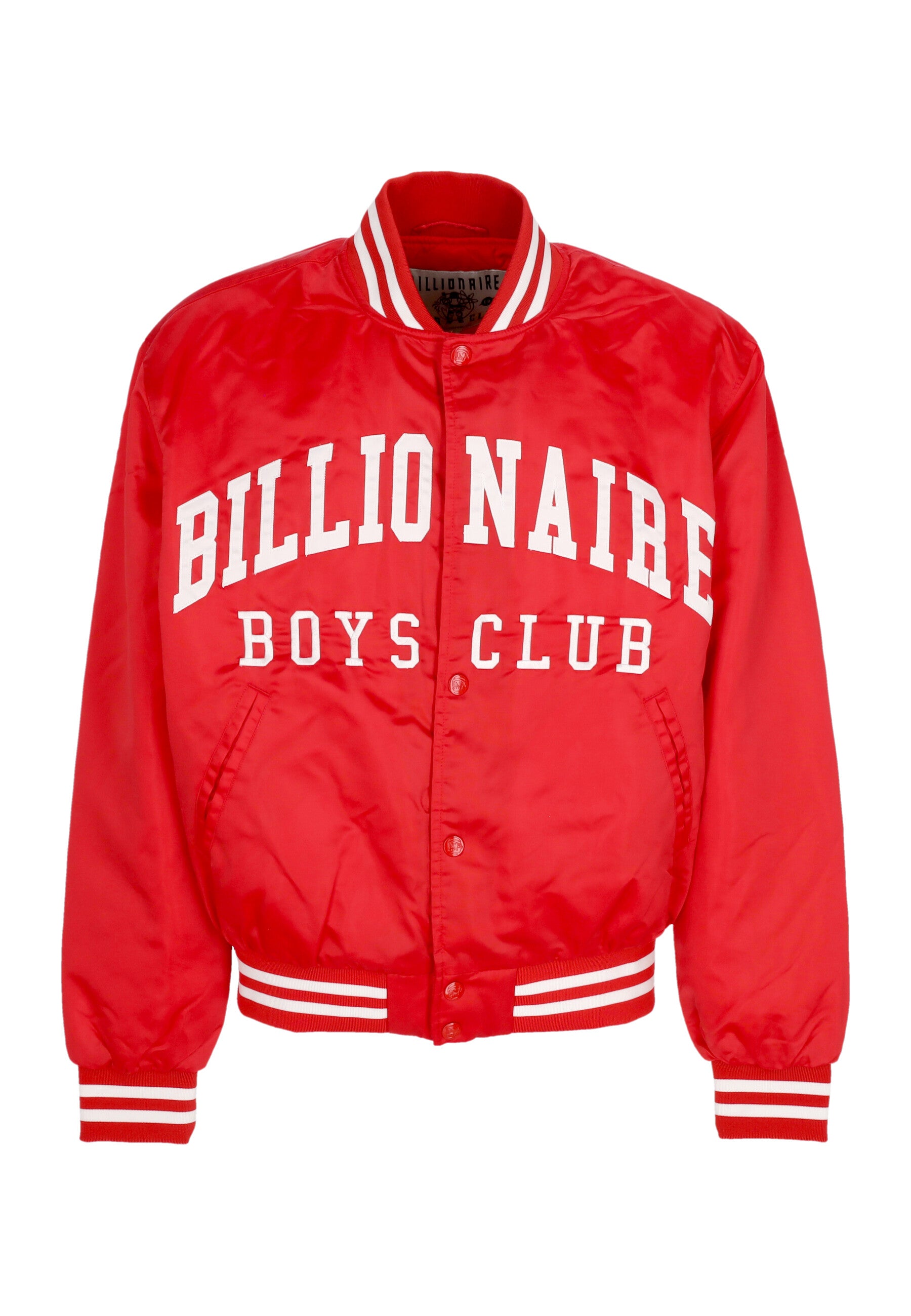 Bomberjacke Man College Satin Bomberjacke Rot