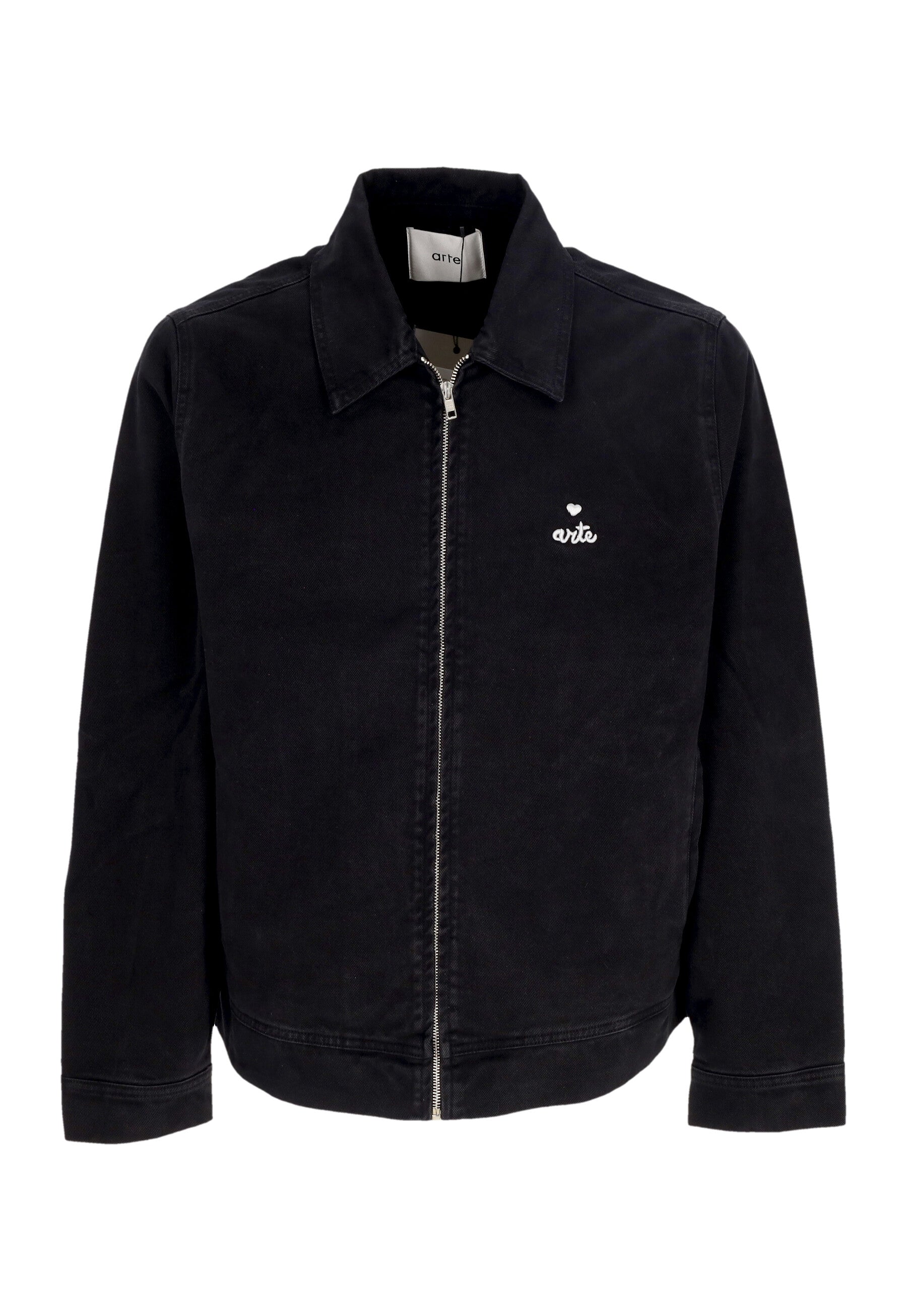 Jacke Jeans Man Heart Logo Jacke Schwarz