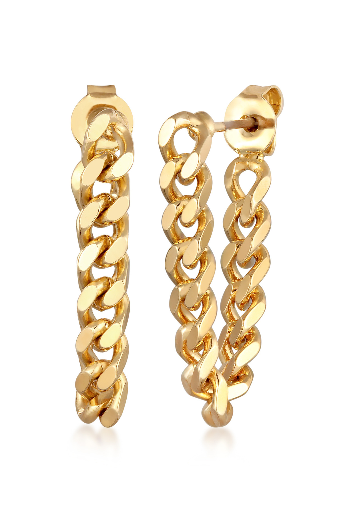 ELLI Ohrringe Panzerkette Ohrhänger Farbe Gold für Damen - One Size