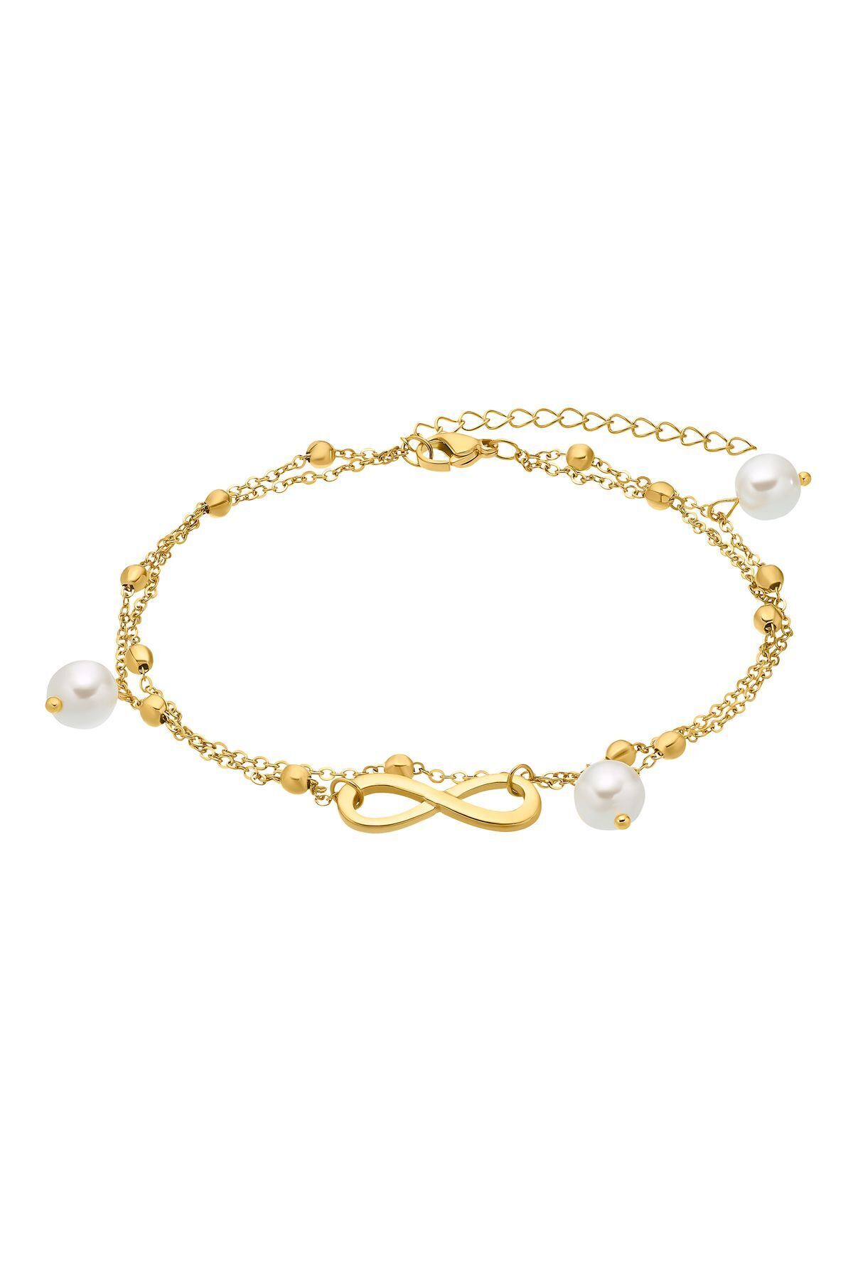 Heideman Henrietta Unendlichkeitssymbol – Fußkettchen Mit Silberfarben Poliert Feminin für Damen - One Size