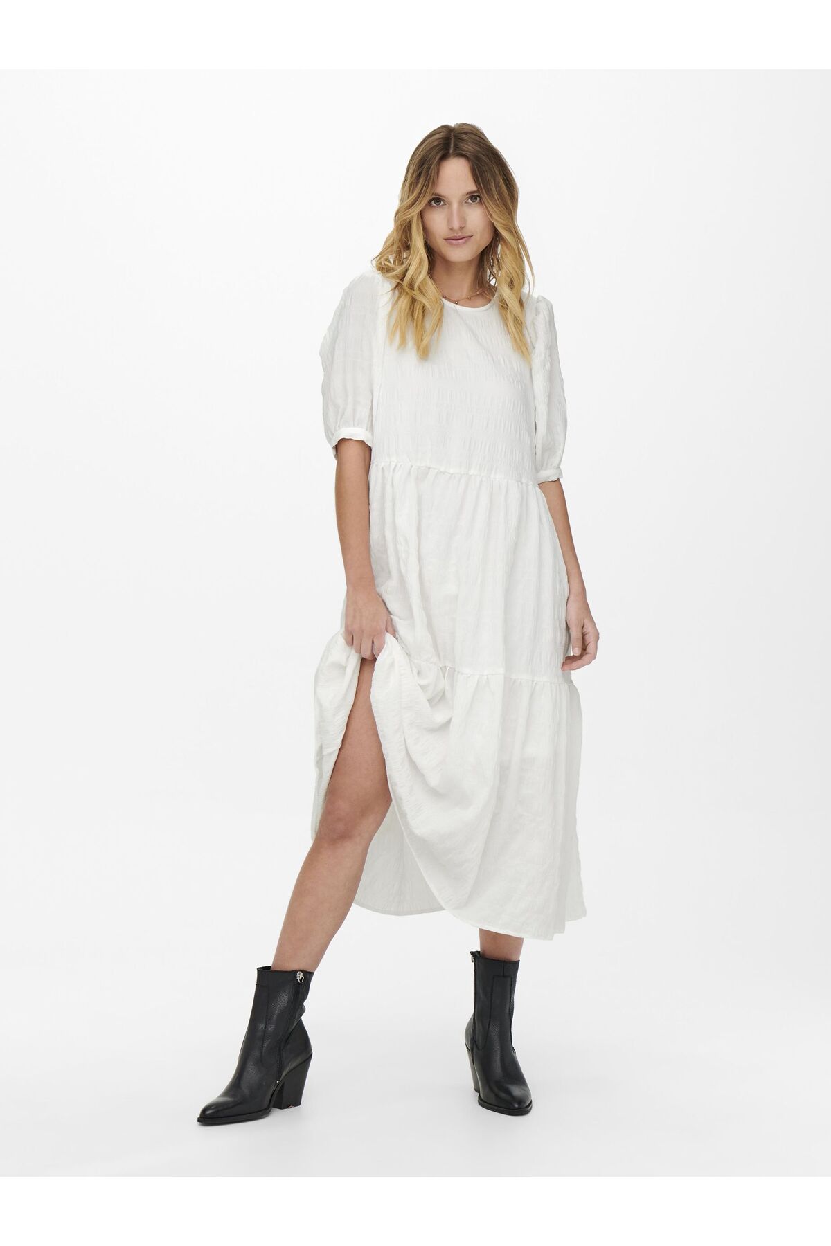 ONLY Kleid Onldion Kırmızı Kleid für Damen - L