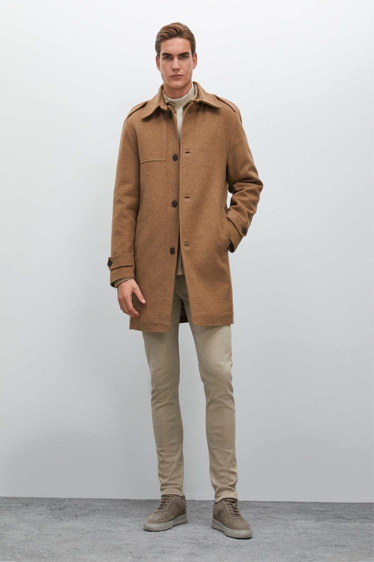 Koton Bekleidung Mantel Kamelhaar für Herren - S