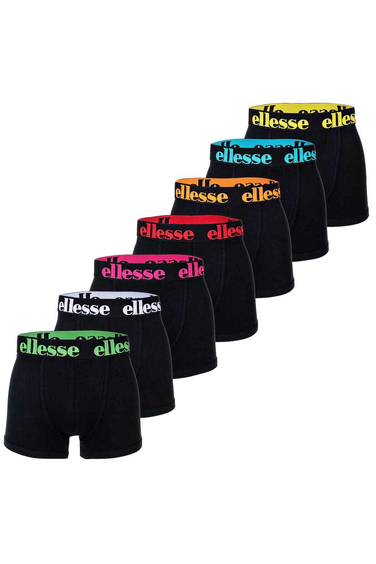 Ellesse Boxershorts, 7er Pack Yema 7 Pack Boxershorts, Logo, Baumwollstretch für Herren - 5XL