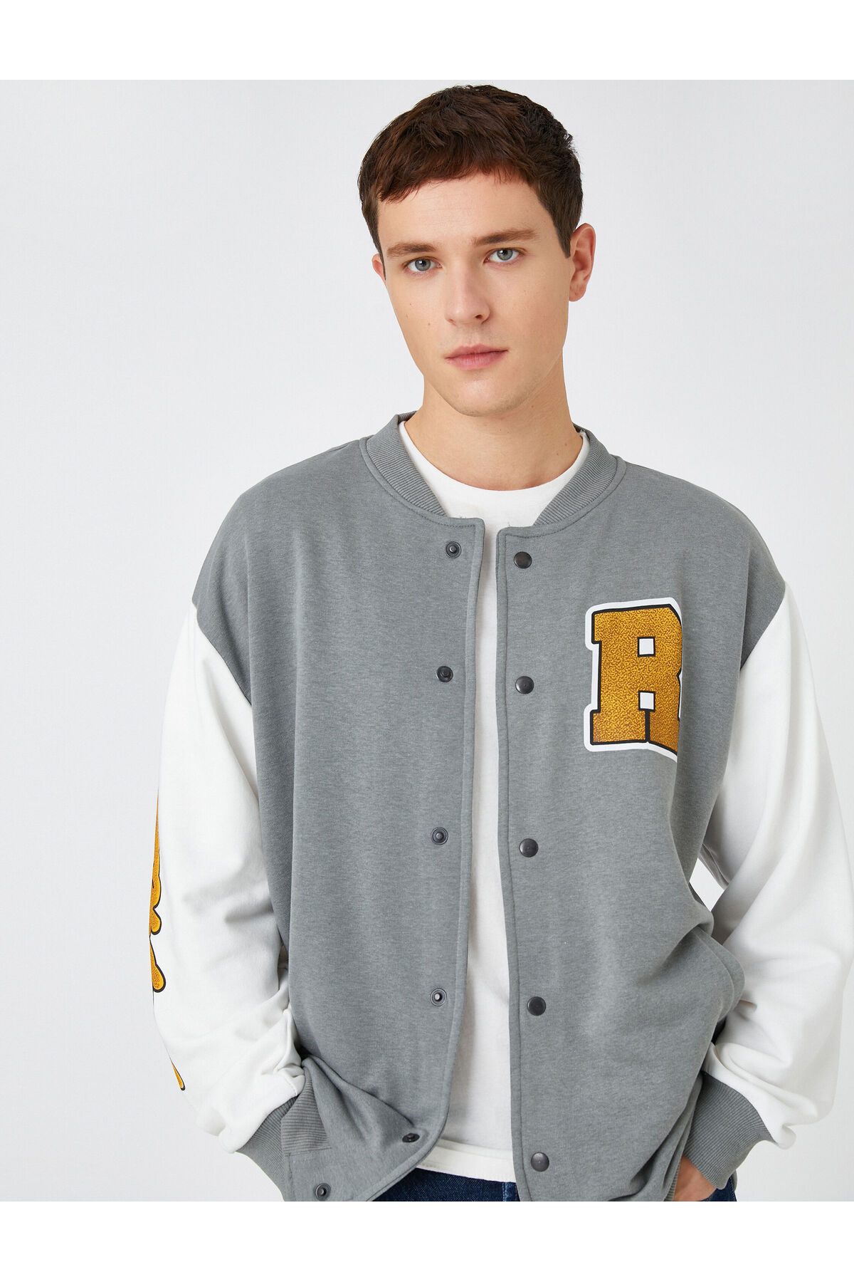 Koton Bekleidung College-jacke Grau Grau für Herren - M