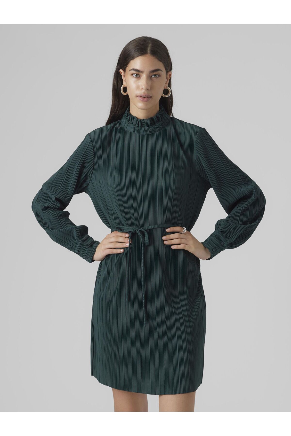 Vero Moda Plissiertes Kleid Kurzes Kleid für Damen - XL
