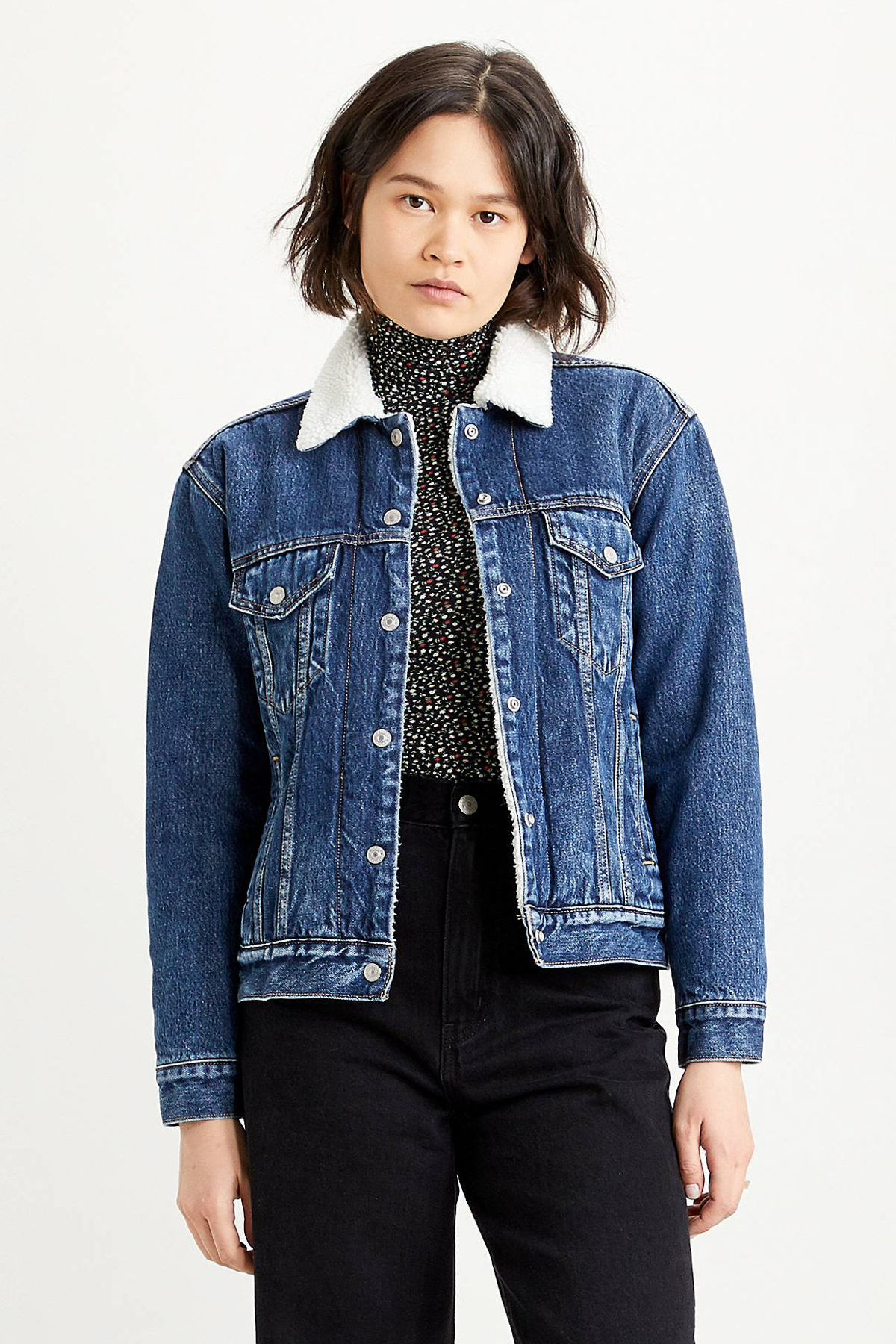 Levi's Jeansjacke Aus Baumwolle Im Relaxed Fit In Blau für Damen - M