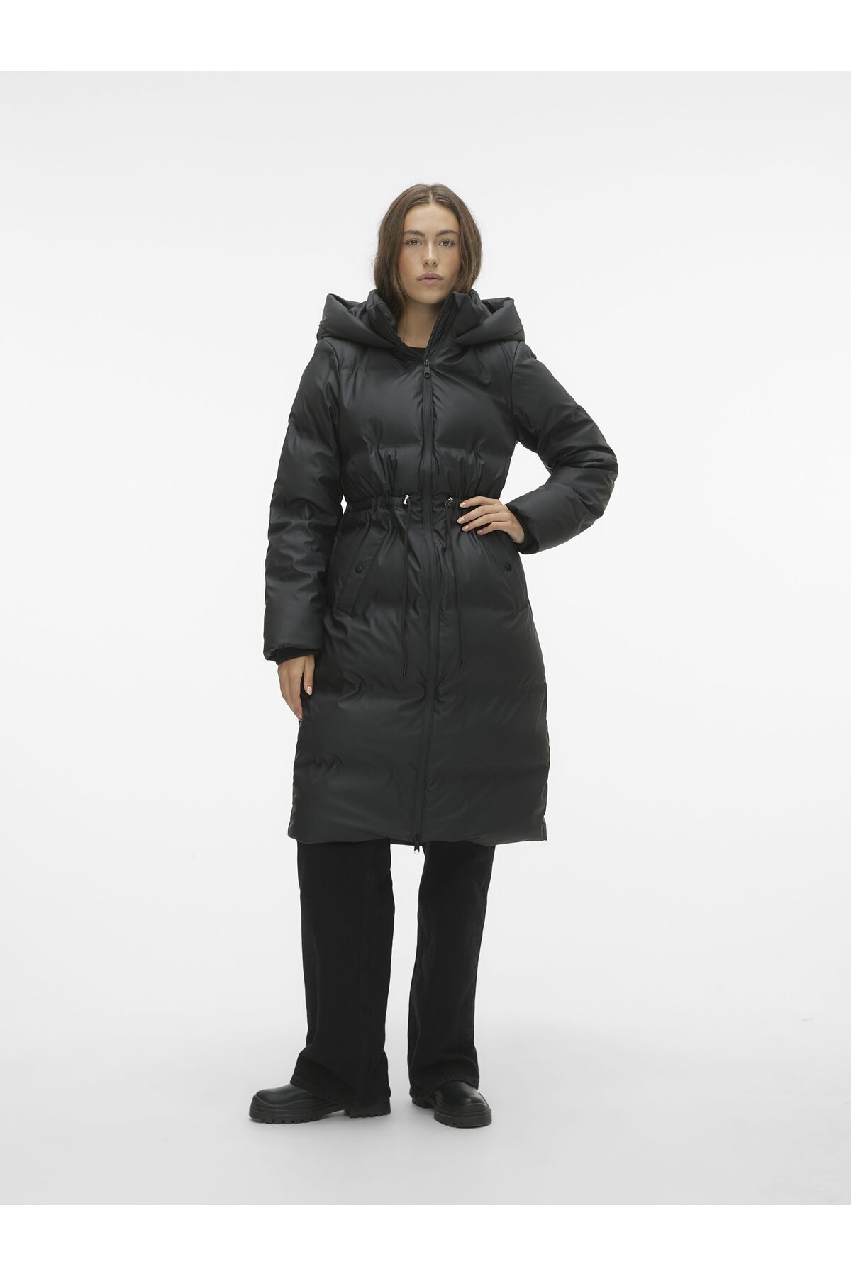 Vero Moda Mantel Vmnoe Tailliert, Langer, Beschichteter Mantel Exc für Damen - L