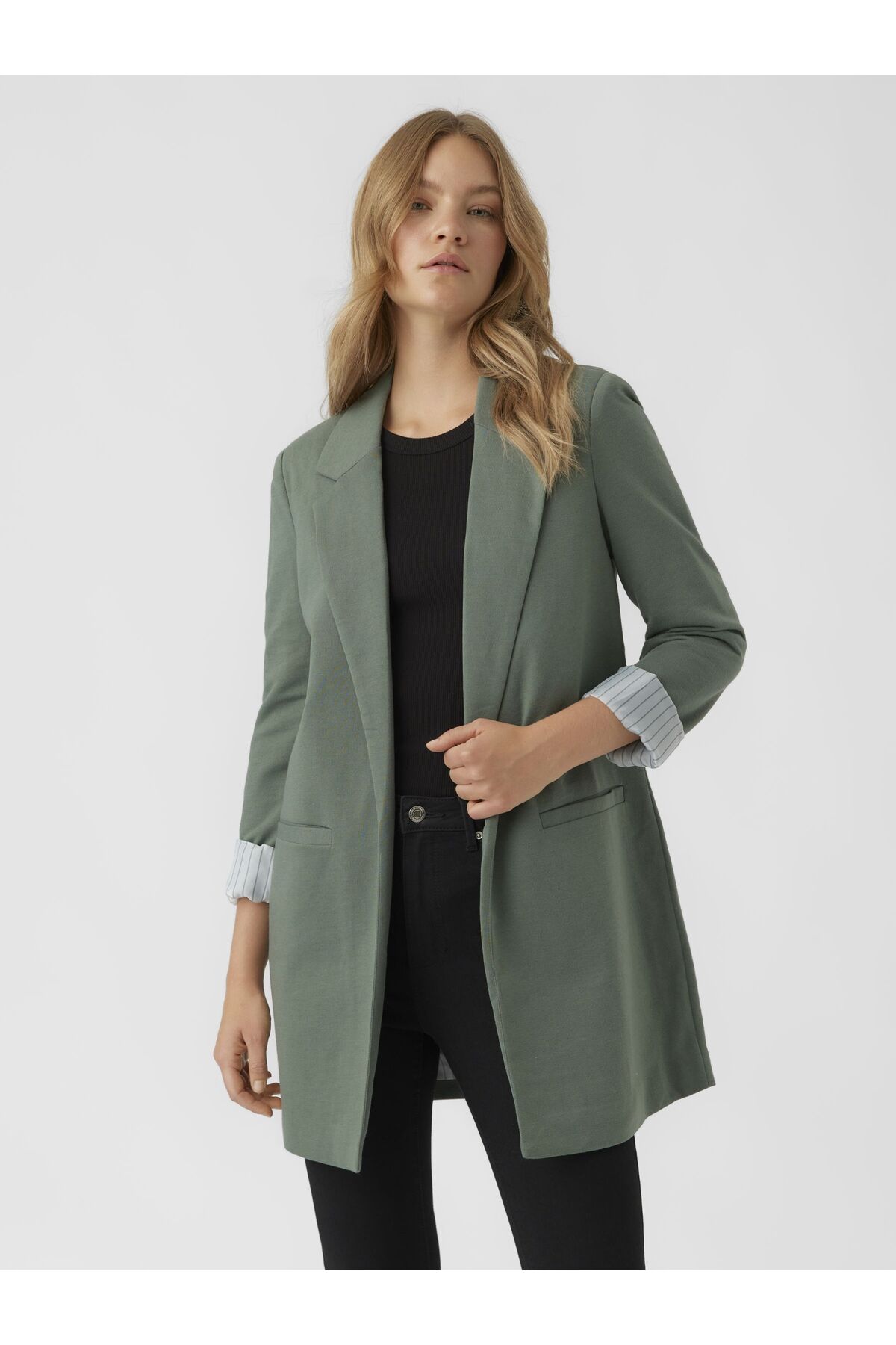 Vero Moda Blazer Vmharuki L/s Jersey Uzun Blazer Exc für Damen - 34
