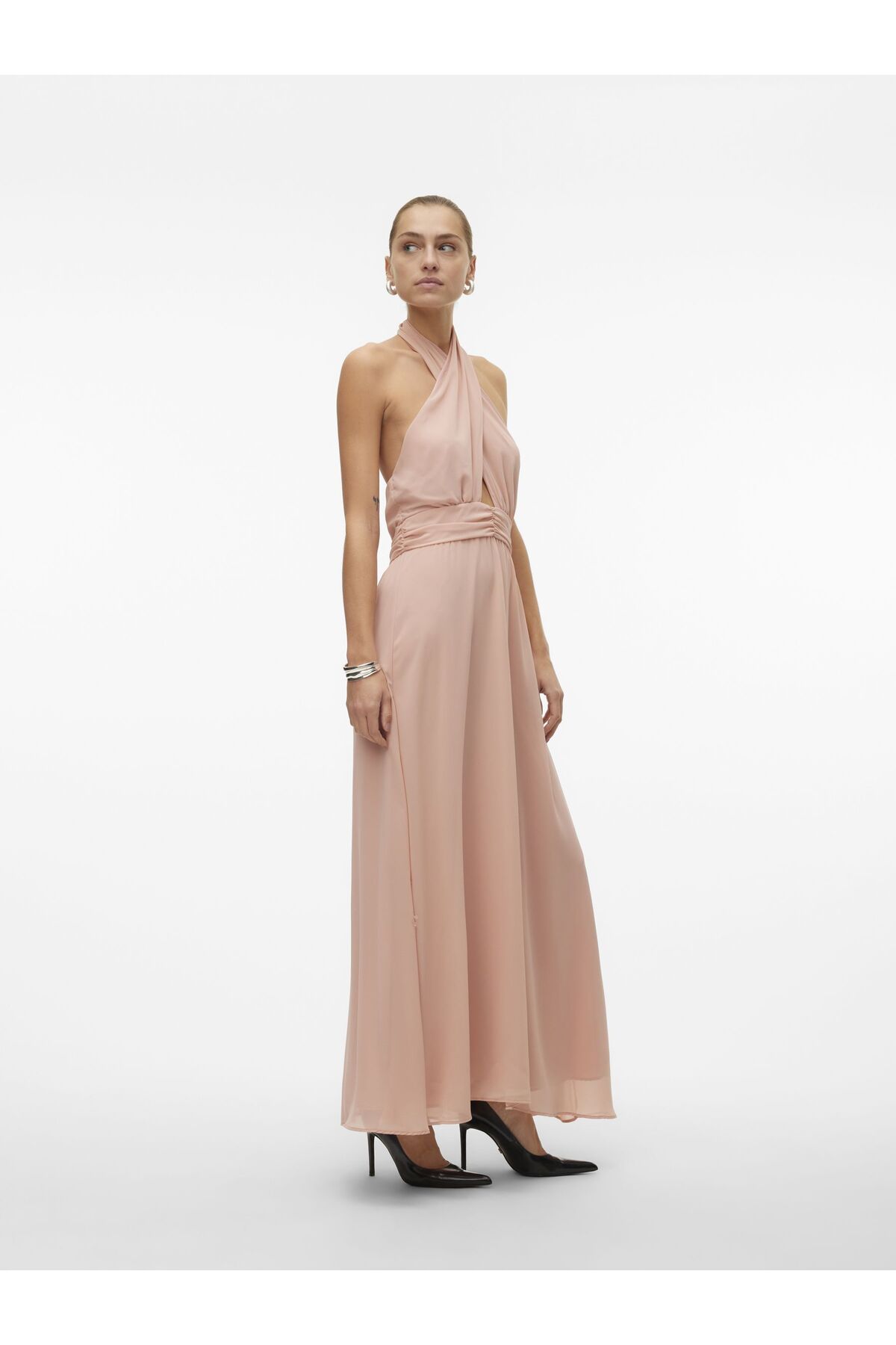 Vero Moda Kleid Vmbluebelle Langes Kleid für Damen - L