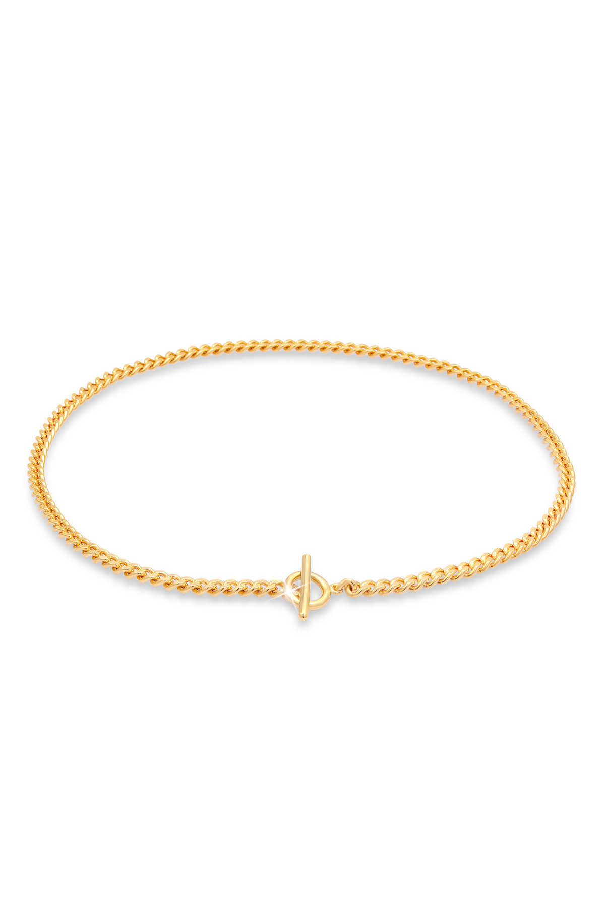 ELLI Halskette Panzerkette Basic Choker Kreis T-bar 925 Silber für Damen - One Size