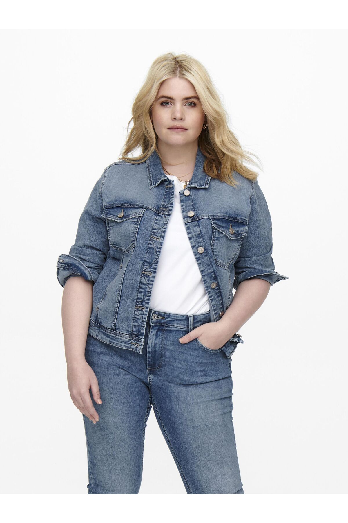 Only Carmakoma Jeansjacke Carwespa Jeansjacke für Damen - 44