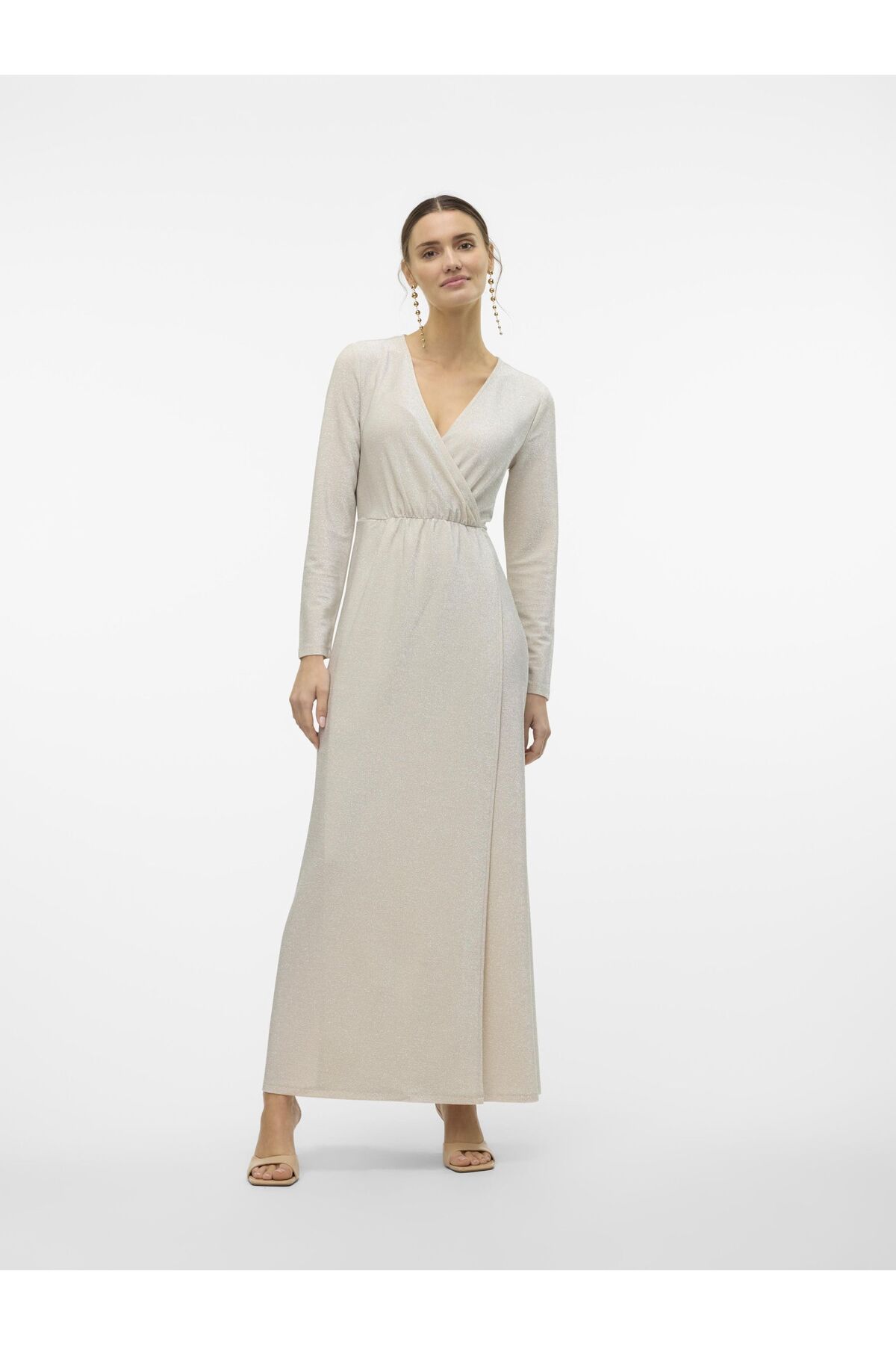 Vero Moda Kleid Vmtracy Langes Kleid für Damen - L