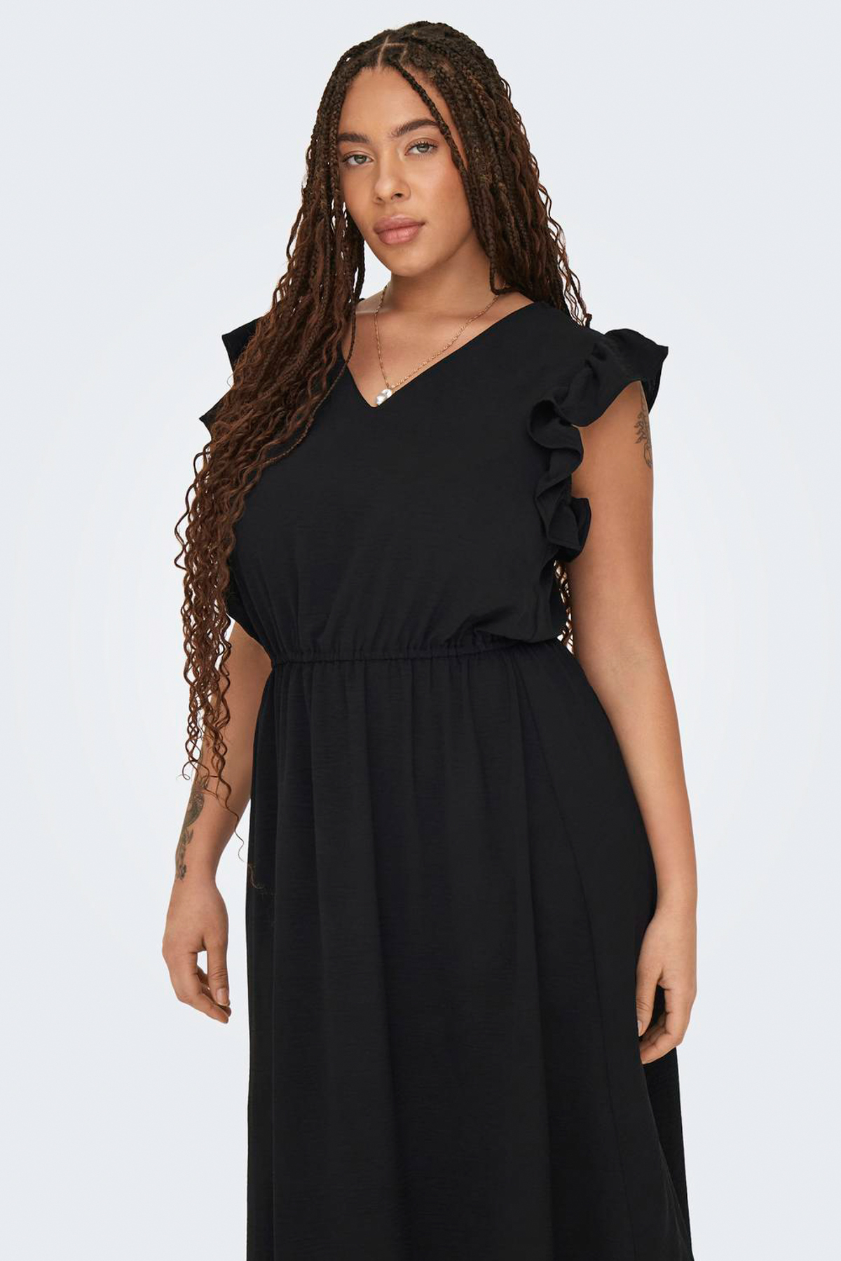 Only Carmakoma Kleid Carmetta Langes Kleid für Damen - 46