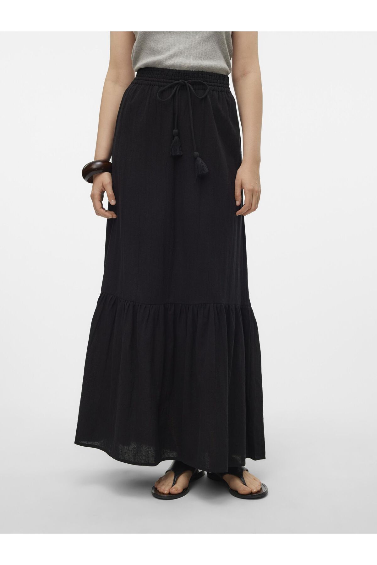 Vero Moda Rock Vmpretty Hohe Taille Langer Rock für Damen - M