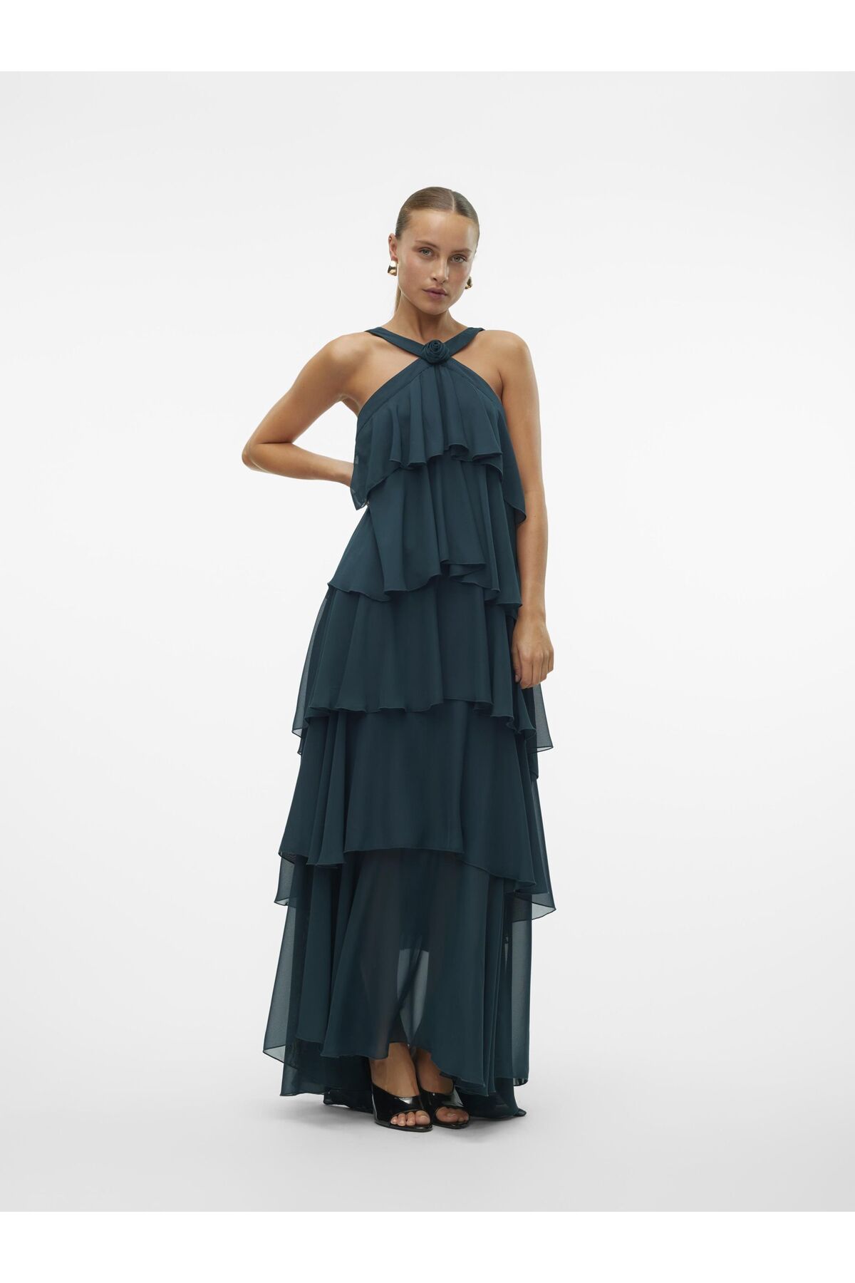 Vero Moda Party-kleid Vmfelicia Langes Kleid für Damen - L