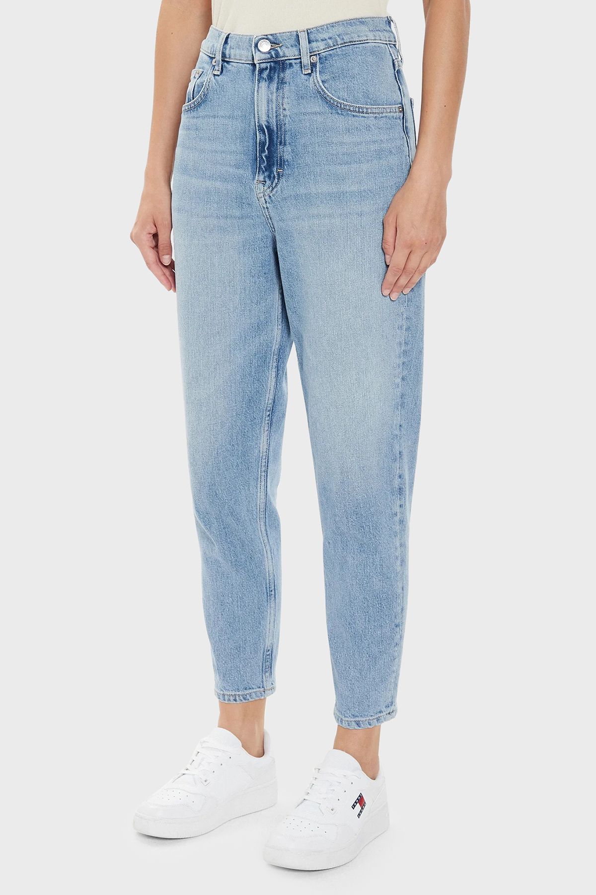 Tommy Jeans Baumwoll-mom-fit-jeans Mit Hoher Taille, Jeans-hose für Damen - 27-30