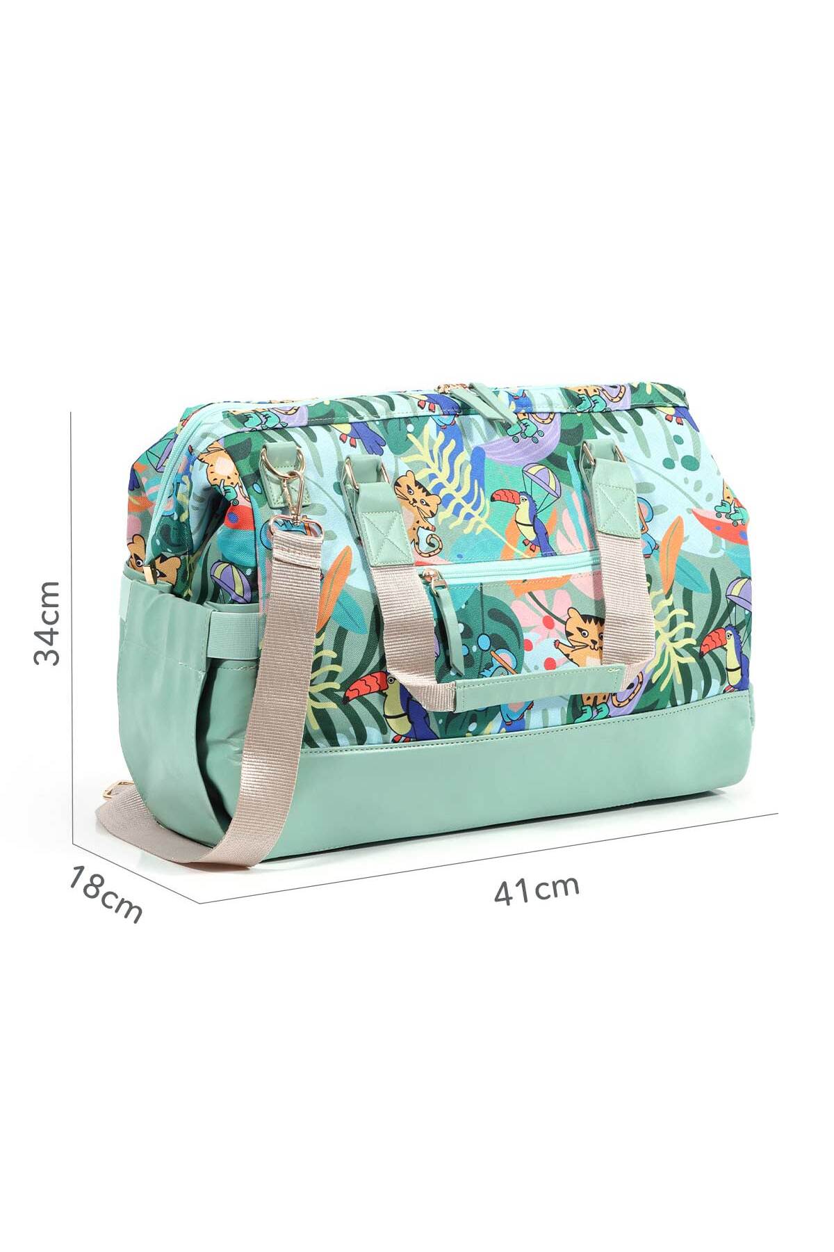 Milk & Moo Milk&moo Jungle Friends Wickeltasche Mehrfarbig - Standard