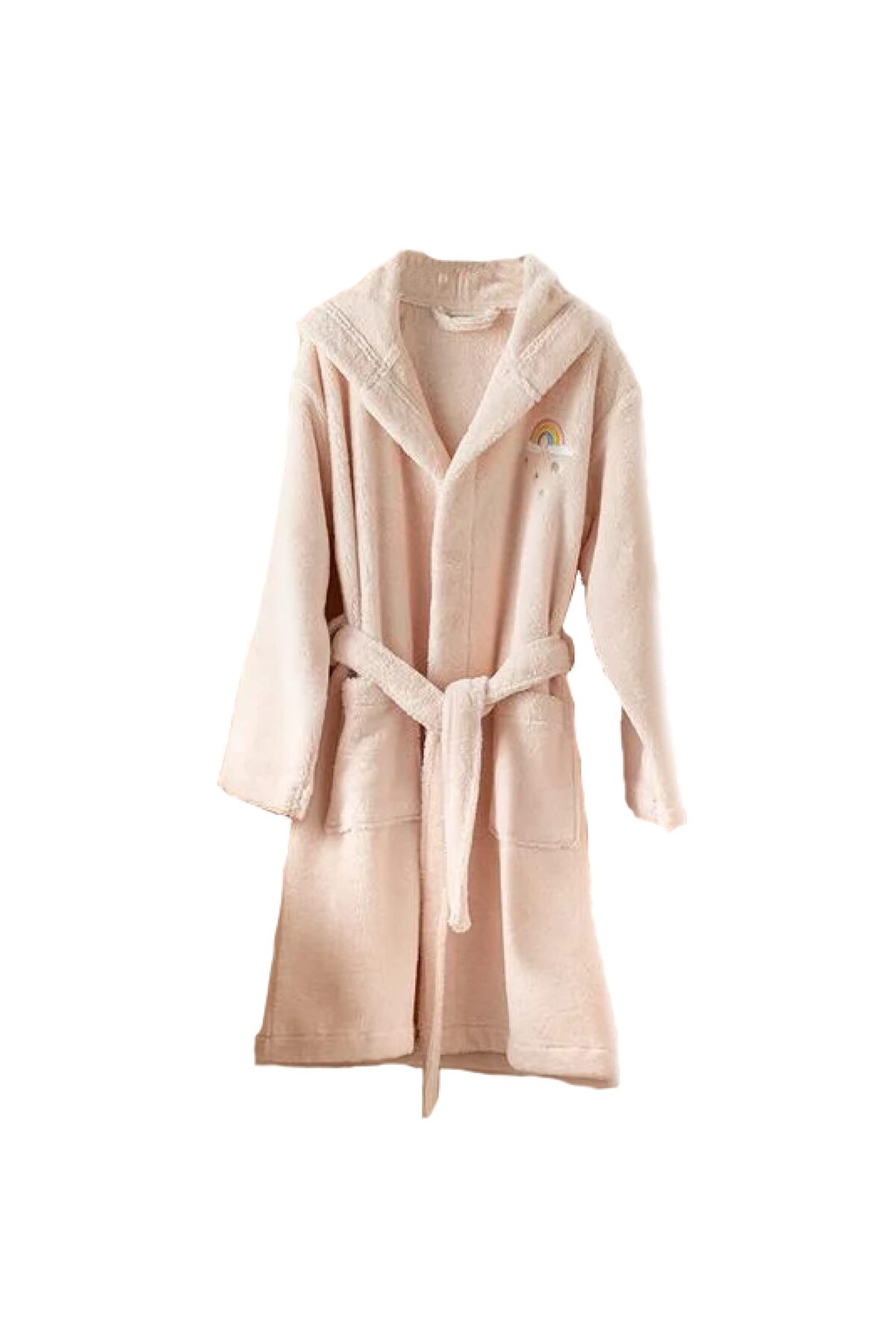 English Home Kinderbademantel, Weicher Fleece-bademantel Mit Kapuze Für Mädchen Und Jungen, Frottee-bademantel Für Mädchen - 6–8 Jahre