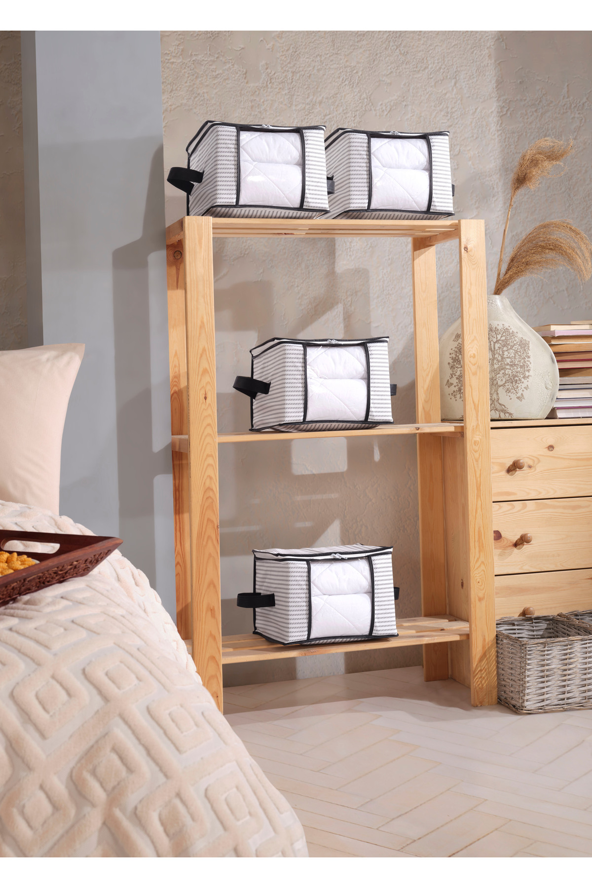 Formeya 4-teiliger Mehrzweck-schrank-organizer Mit Luxuriösen Fenstern, Socken, Socken, Socken, 34 X 22 X 22 Cm - One Size