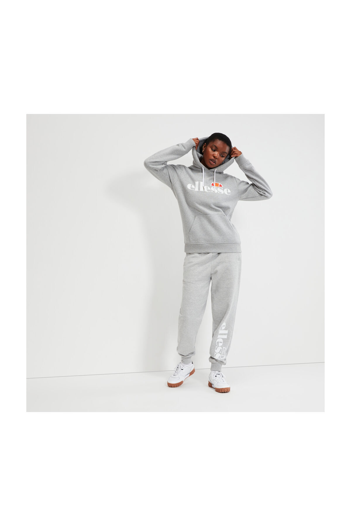 Ellesse Grau Meliertes Sweatshirt /mädchen für Damen - 2XL