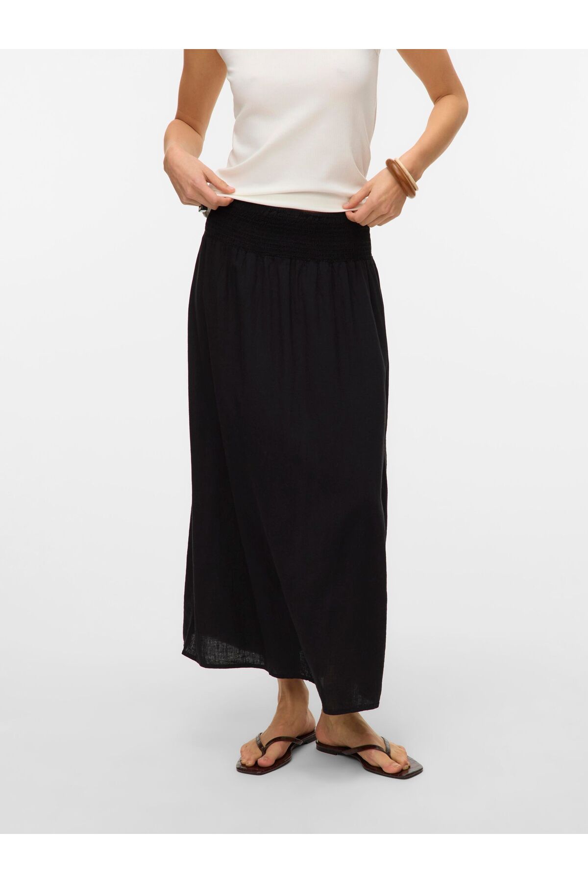 Vero Moda Rock Vmlinn Hohe Taille Langer Rock für Damen - XS