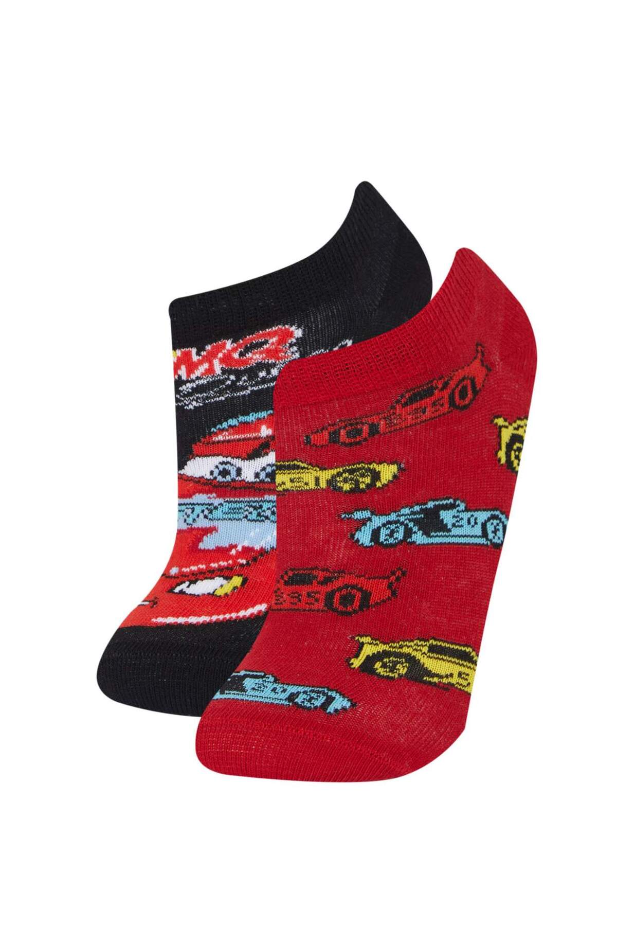 DeFacto Jungen Cars 2-teilige Baumwoll-booties-socken E5229a8ns für Herren - 23 - 28