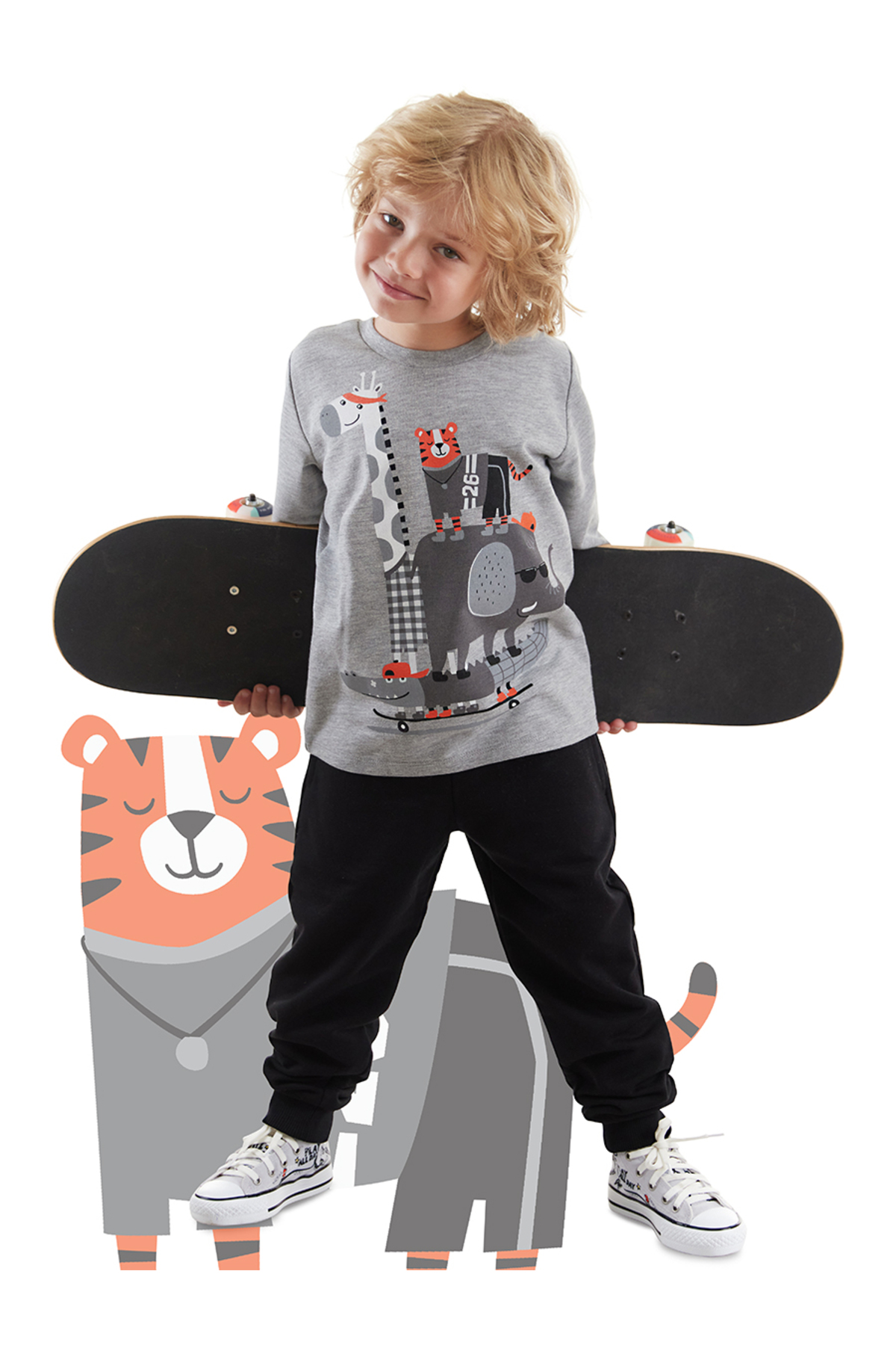 Denokids Animals Team jungen-t-shirt-jogginghosen-set für Herren - 2 Jahre
