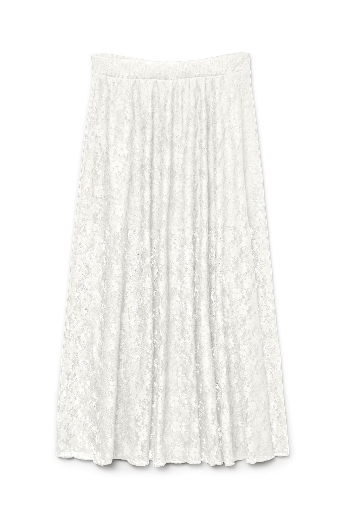 Vero Moda Skater Rock Vmnelda Hohe Taille Langer Rock für Damen - L