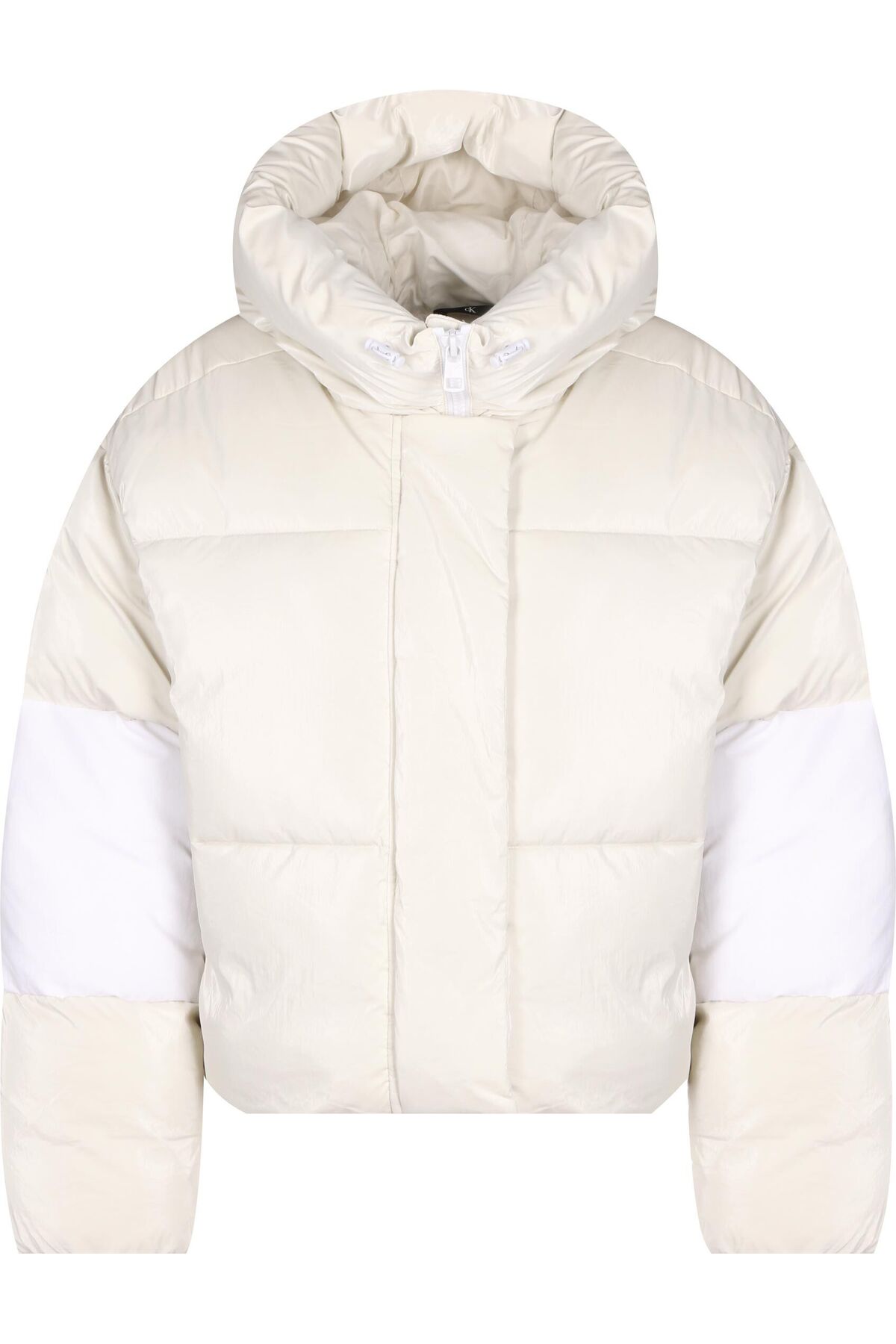 Calvin Klein Jeans Blocking Cropped Puffer Winterjacke für Damen - M