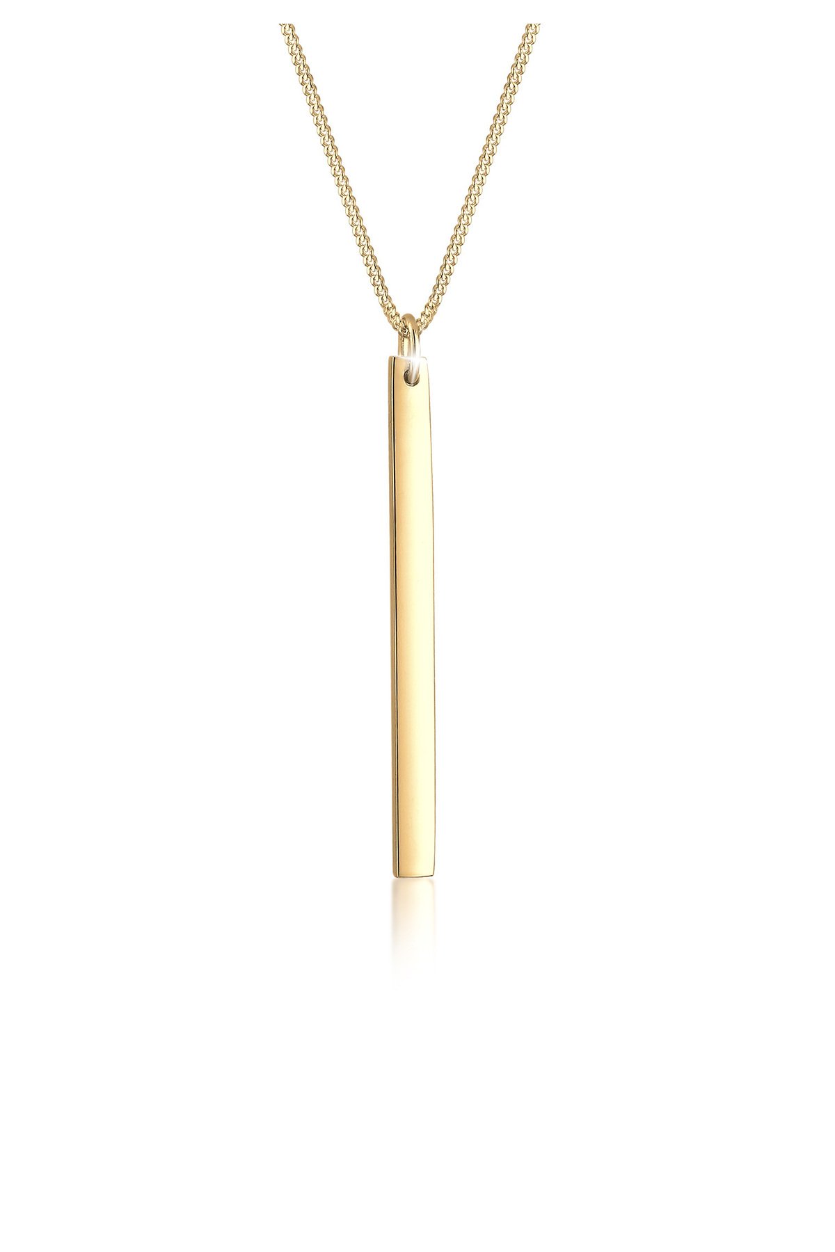 ELLI Halskette Panzerkette Geo Symbol Stab Layer Cool In 925 Sterling Silber für Damen - 45 cm