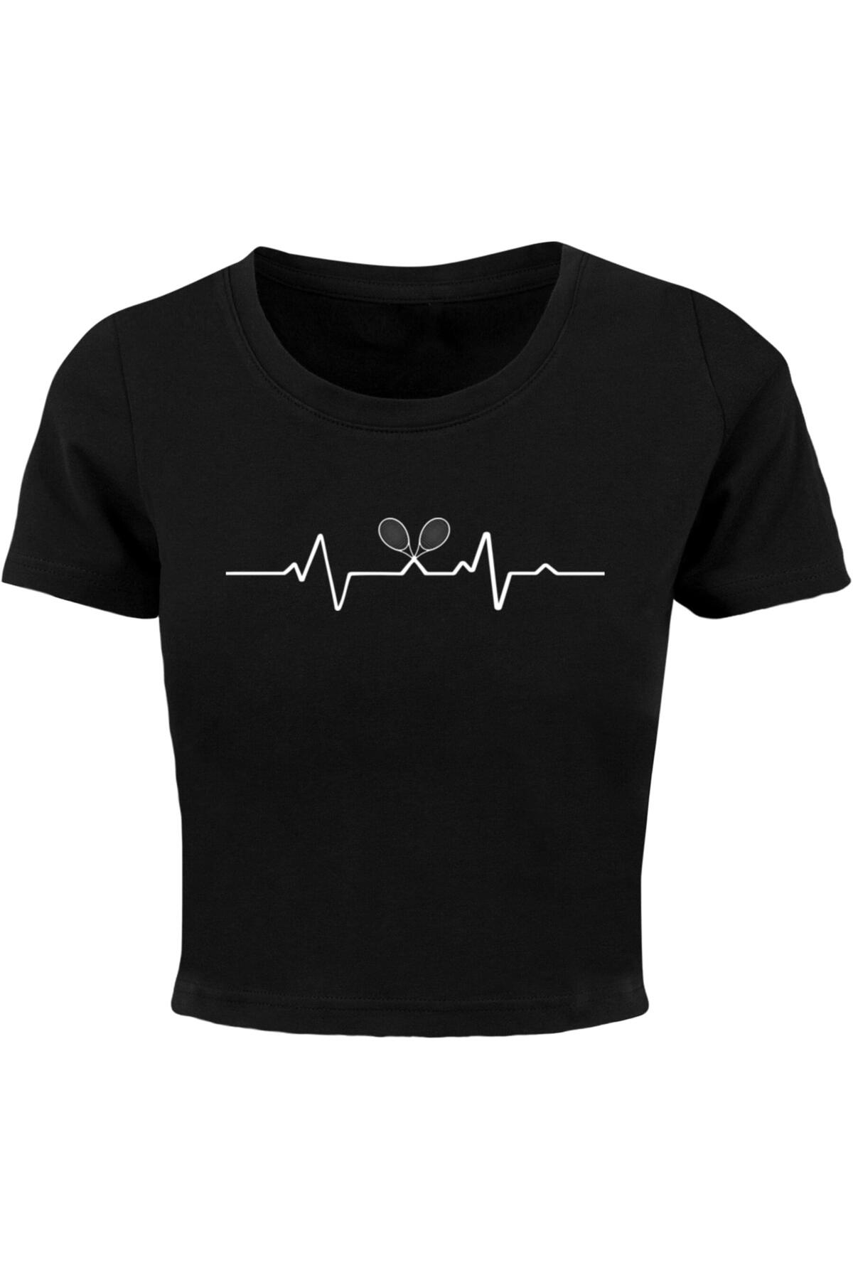 Merchcode Ladies Tennis Beats Crop Tee für Damen - M