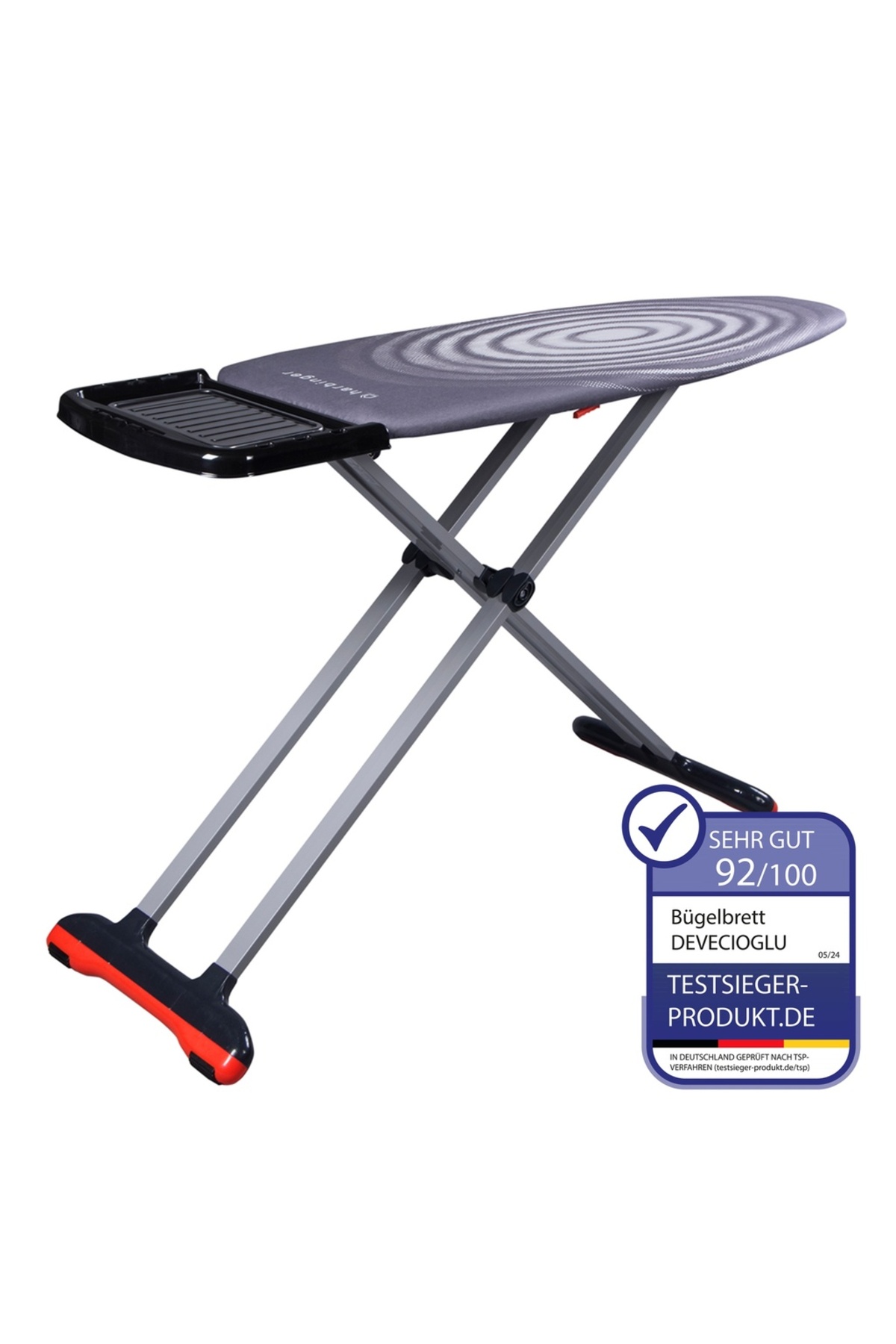 HARBINGER Bügelbrett 46x127 Cm, Höhenverstellbar, Rutschfest, Für Dampfbügelstation, Ironing Board - One Size