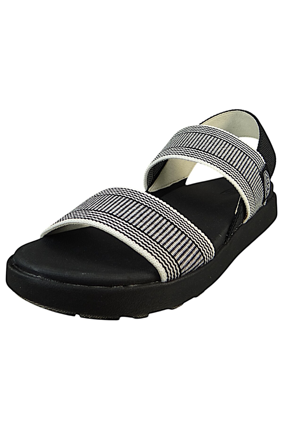Keen Trekking Sandalen Sandalen Wanderschuhe Elle Backstrap 1030142 Grau Black/star White Textil/s für Damen - 39