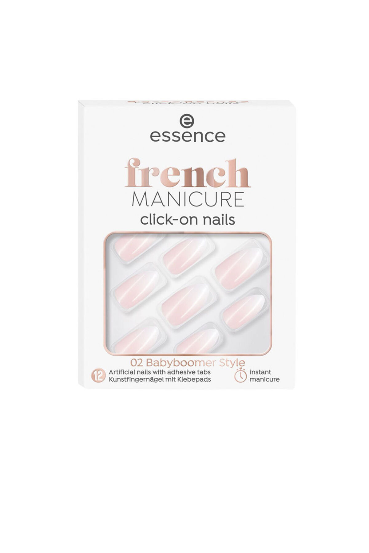 Essence French-maniküre-klick-kunstnägel #02-babyboomer-stil 12 Stück - One Size