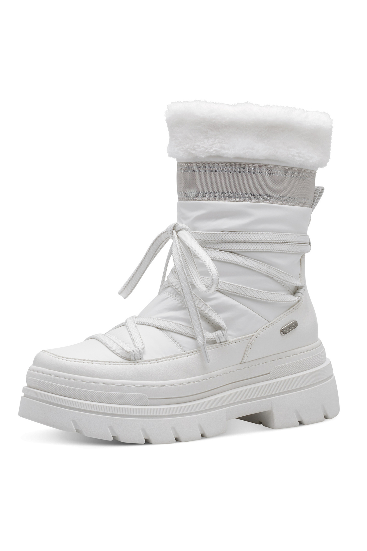 Marco Tozzi Stiefel Stiefel Winterschuhe 2-26288-41 Weiß 197 White Comb Textil/synthetik Mit Mt Feel für Damen - 36