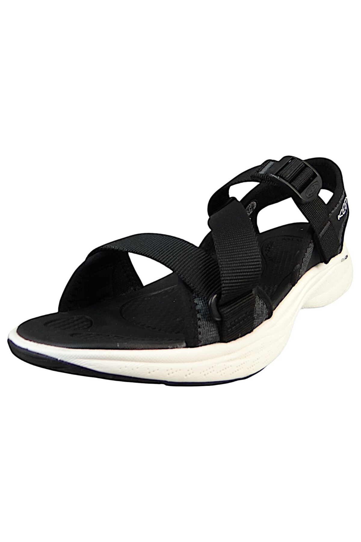 Keen Trekking Sandalen Sandalen Wanderschuhe Leiki Ot Sandal 1030283 Schwarz Black/star White Poly für Damen - 39