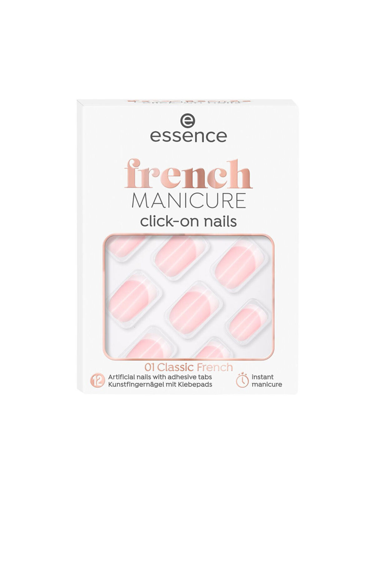 Essence French-maniküre-klick-kunstnägel #01-klassisches Französisch 12 Stk - One Size