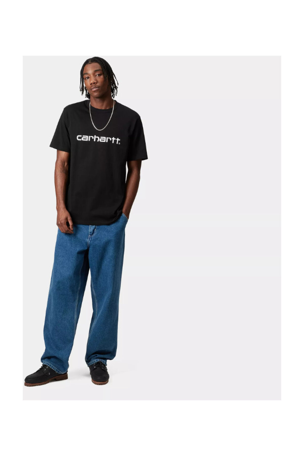 Carhartt S/s-schriftzug-t-shirt - XL